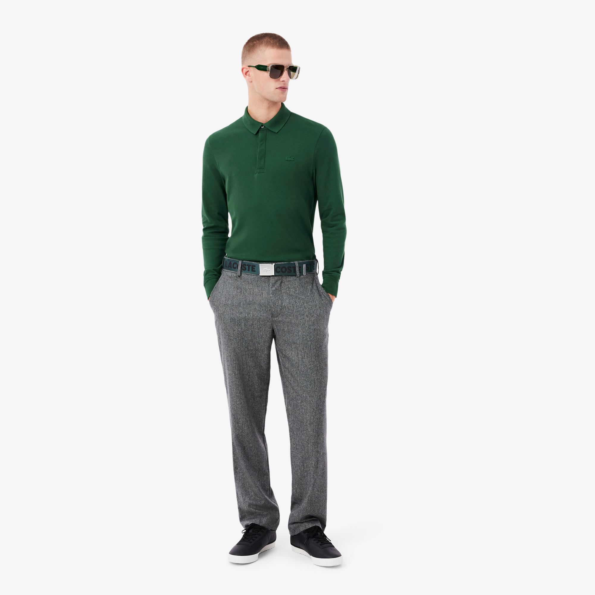 Lacoste Casual Erkek Baskılı Koyu Yeşil Kemer görsel 5