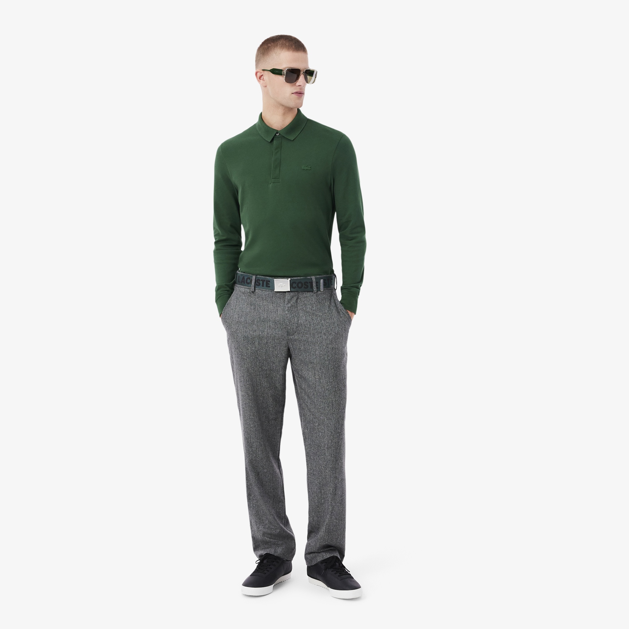 Casual Erkek Baskılı Koyu Yeşil Kemer