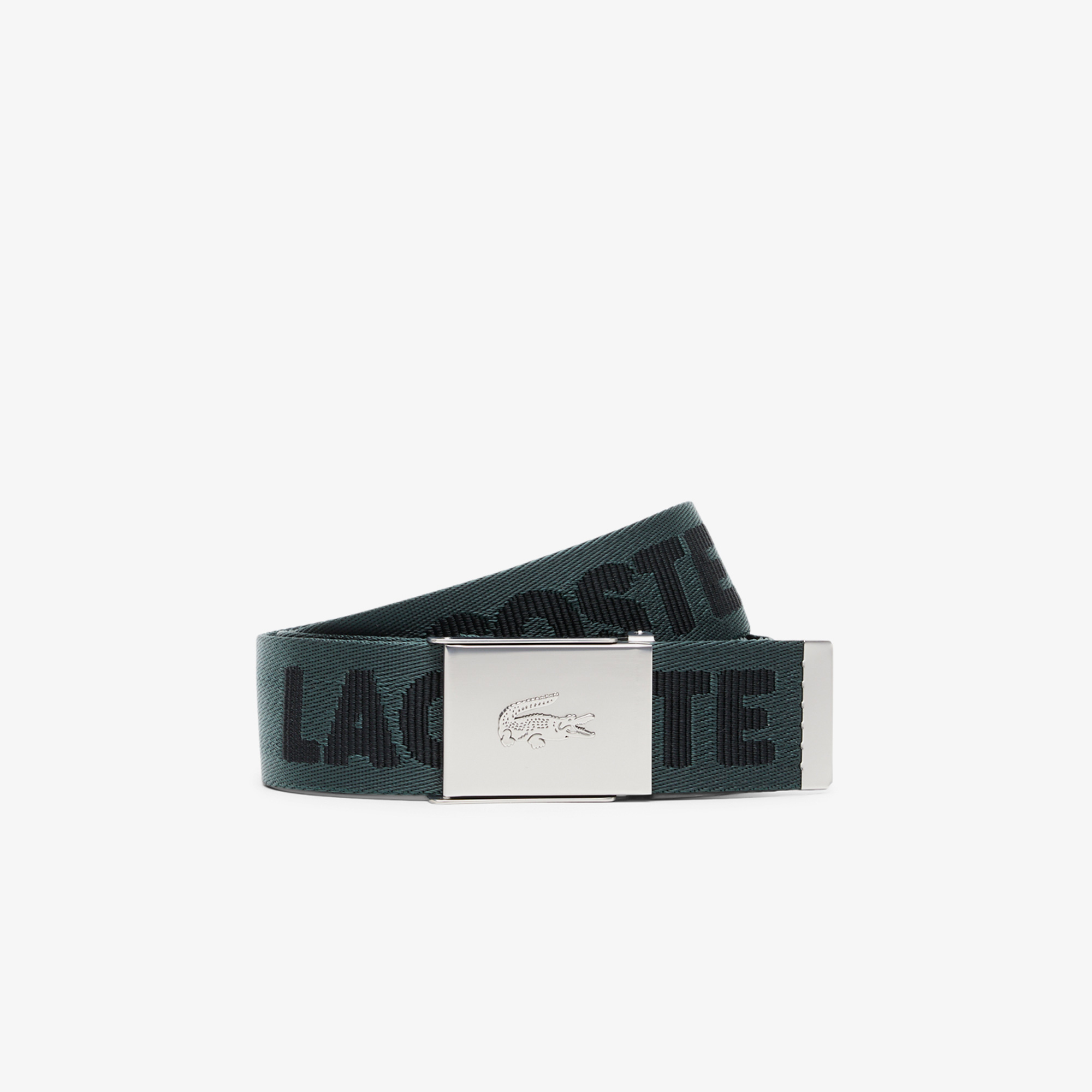 Lacoste Casual Erkek Baskılı Koyu Yeşil Kemer