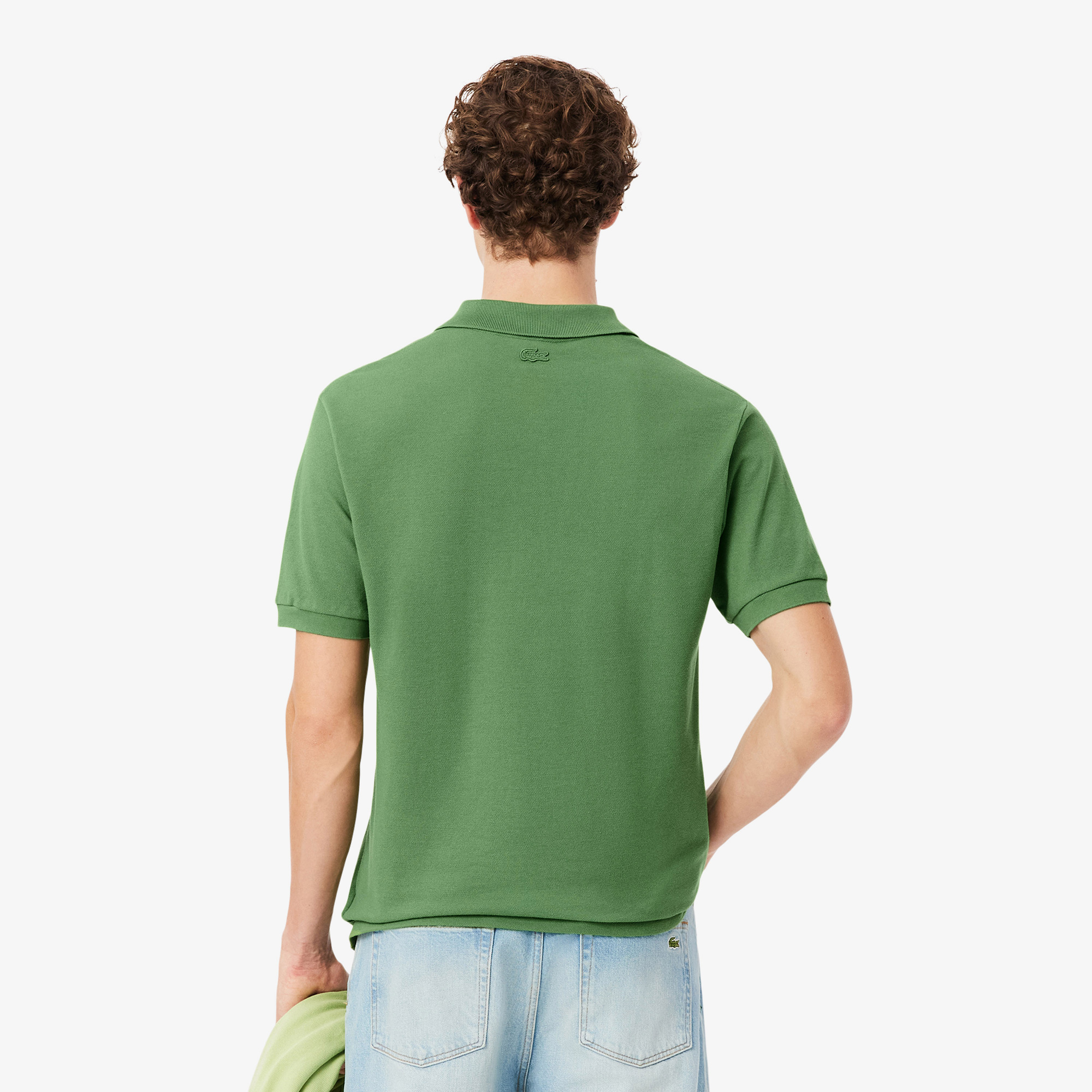 Lacoste Erkek Classic Fit Yeşil Polo görsel 3