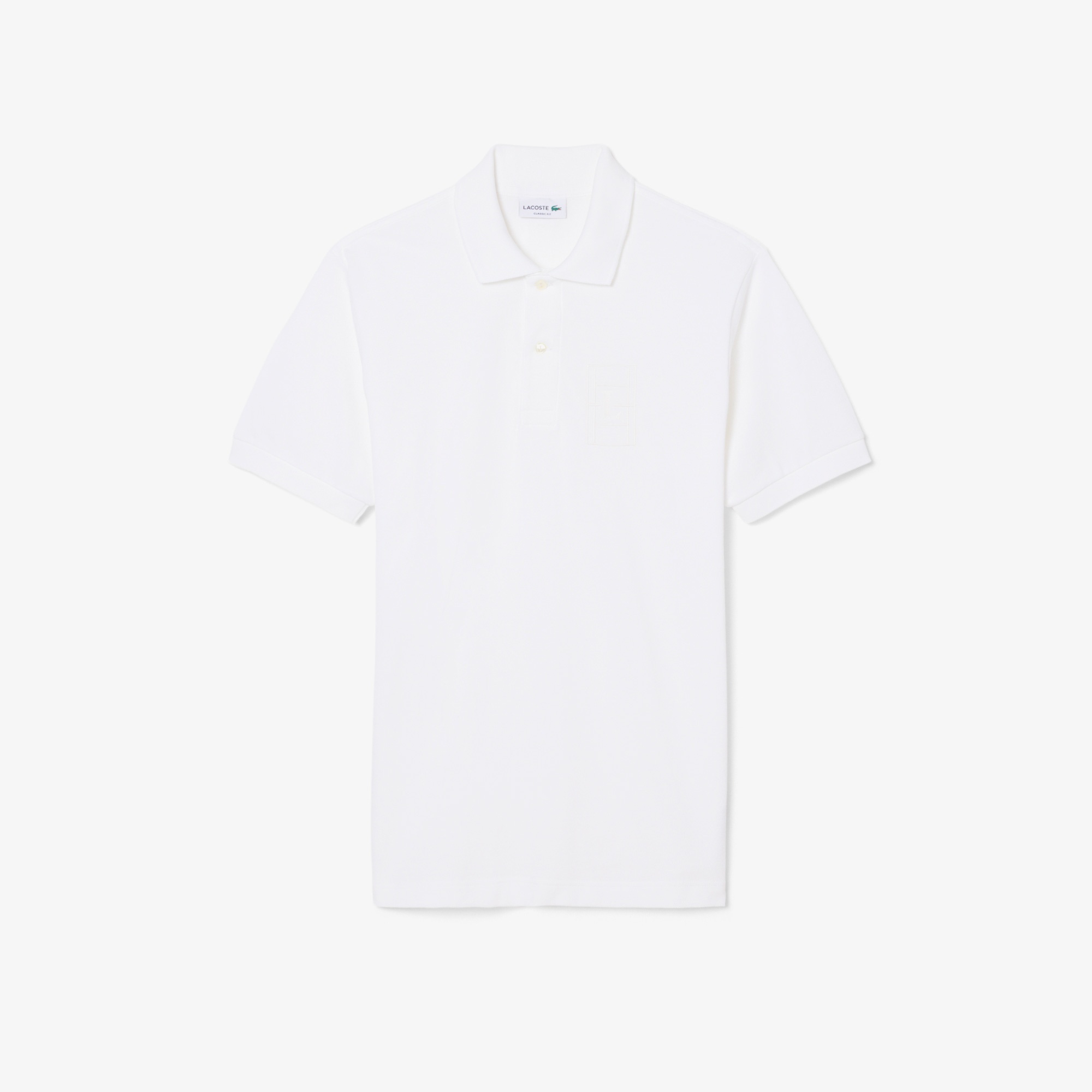 Erkek Classic Fit Beyaz Polo