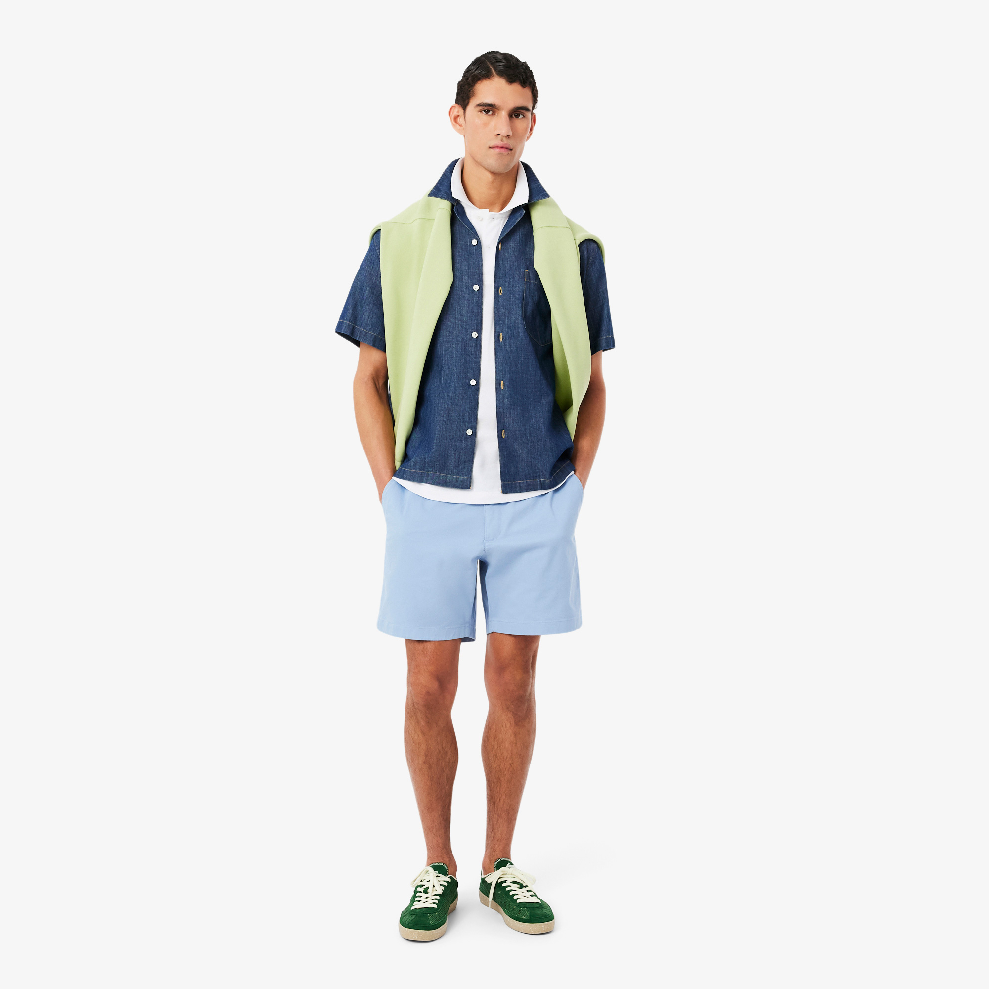 Lacoste Erkek Classic Fit Beyaz Polo görsel 4