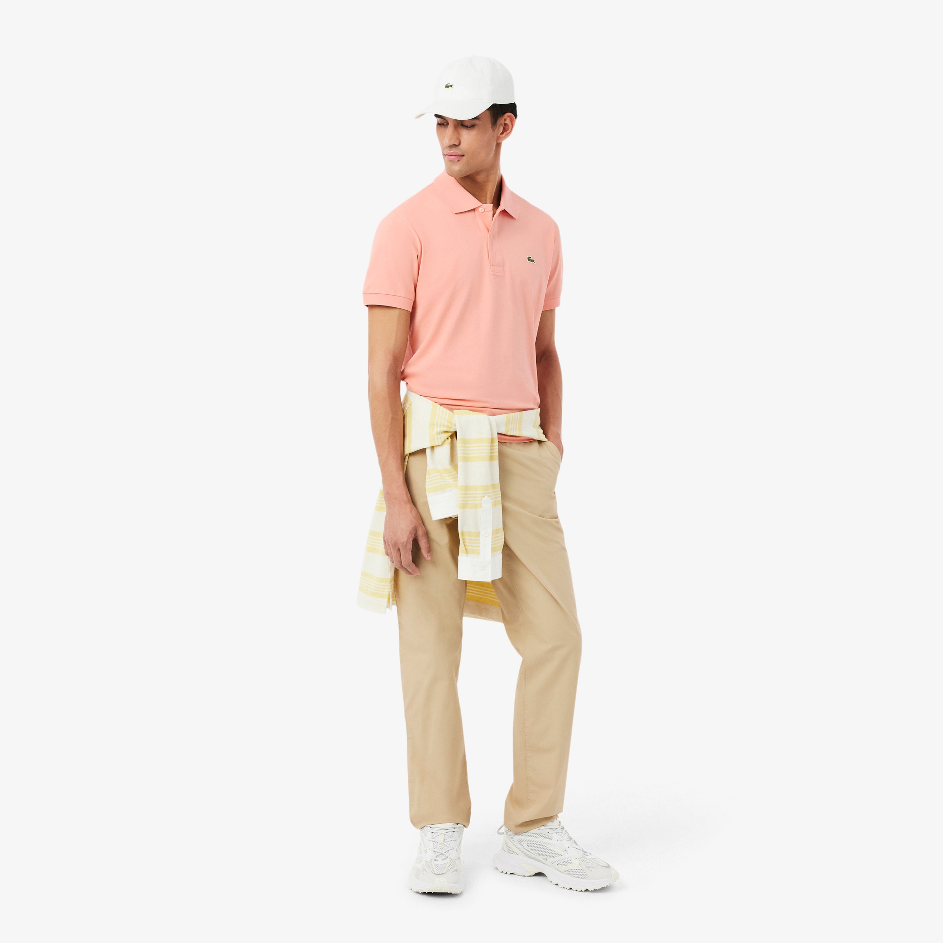L.12.12 Light Erkek Classic Fit Pembe Polo