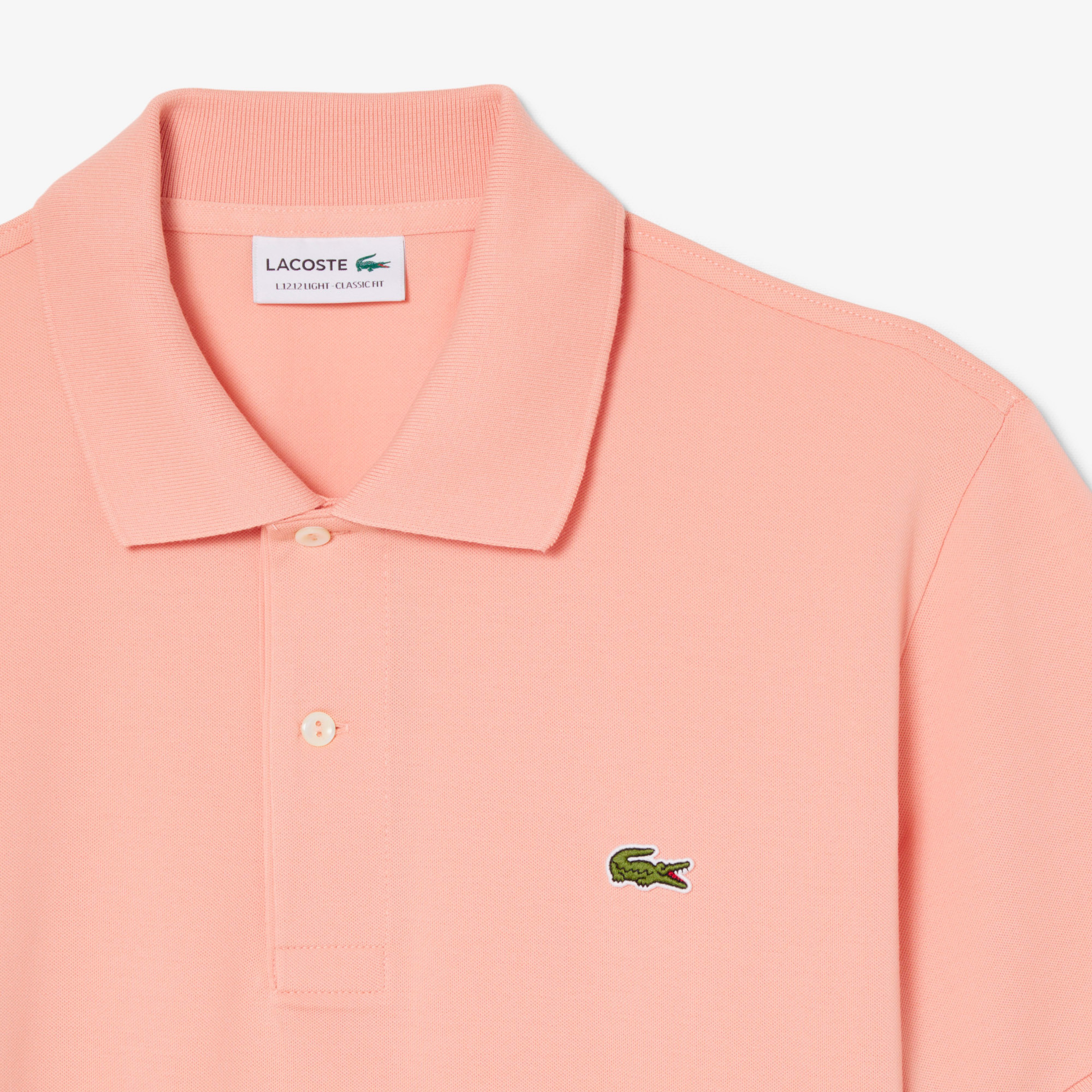 L.12.12 Light Erkek Classic Fit Pembe Polo