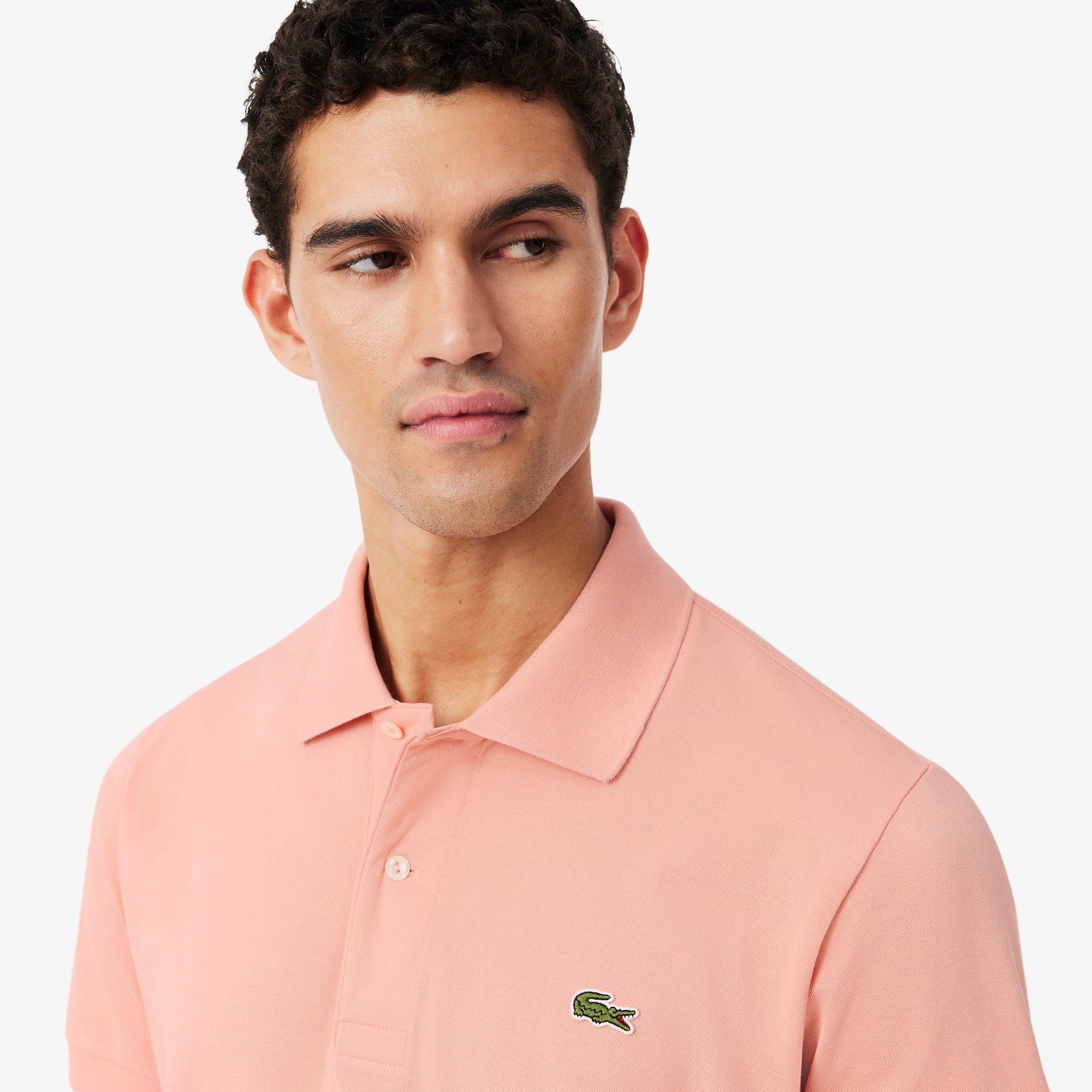 L.12.12 Light Erkek Classic Fit Pembe Polo