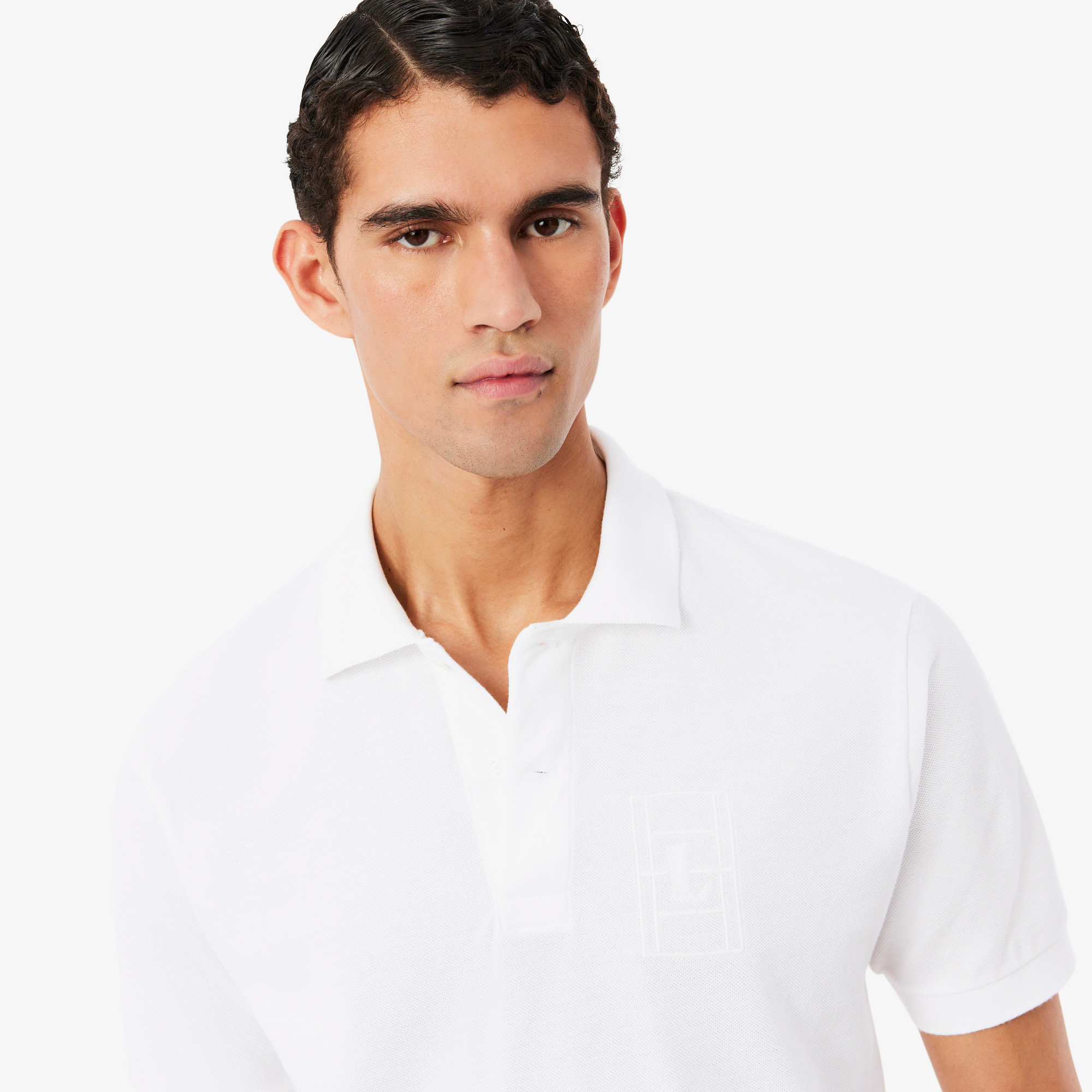 Lacoste Erkek Classic Fit Beyaz Polo görsel 2