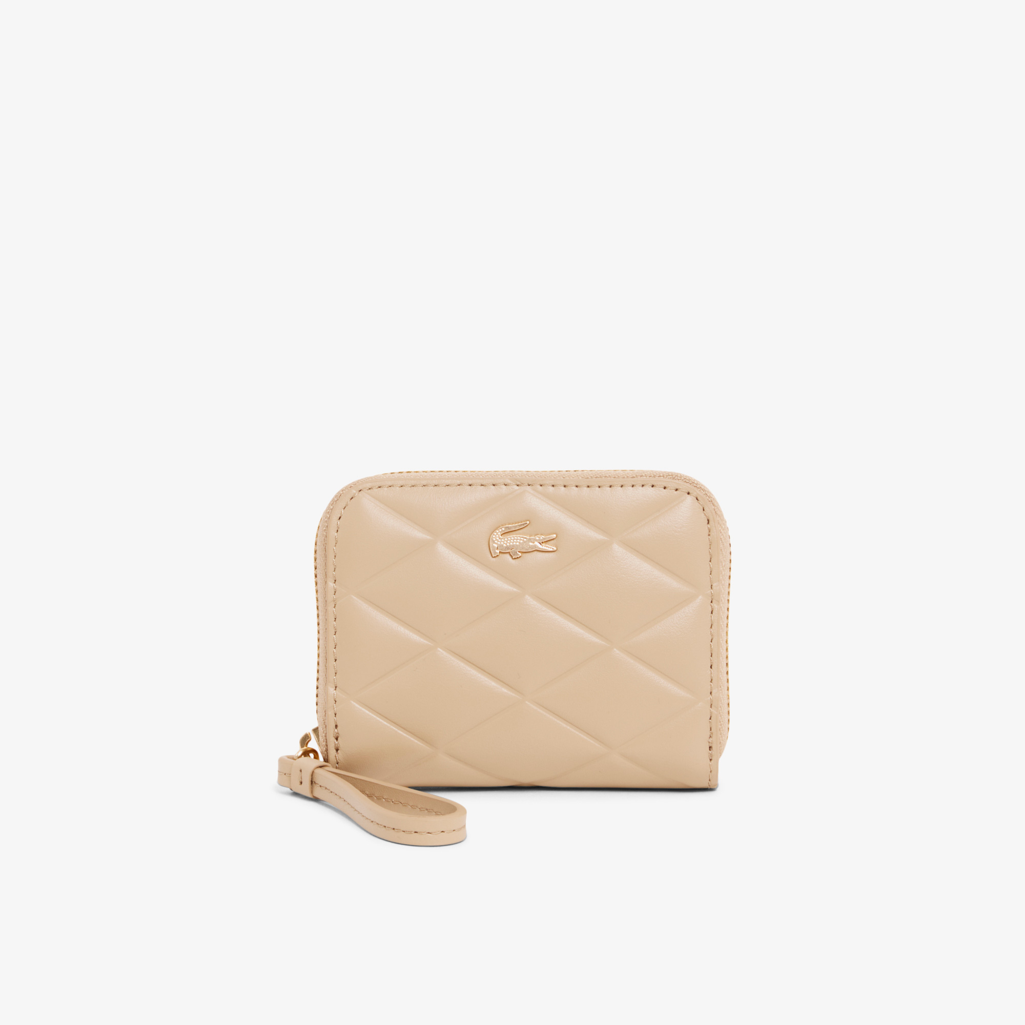 Lacoste Crocodelle Kadın Deri Bej Kartlık