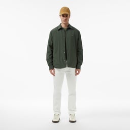 Erkek Oversize Fit Haki Gömlek Yeşil