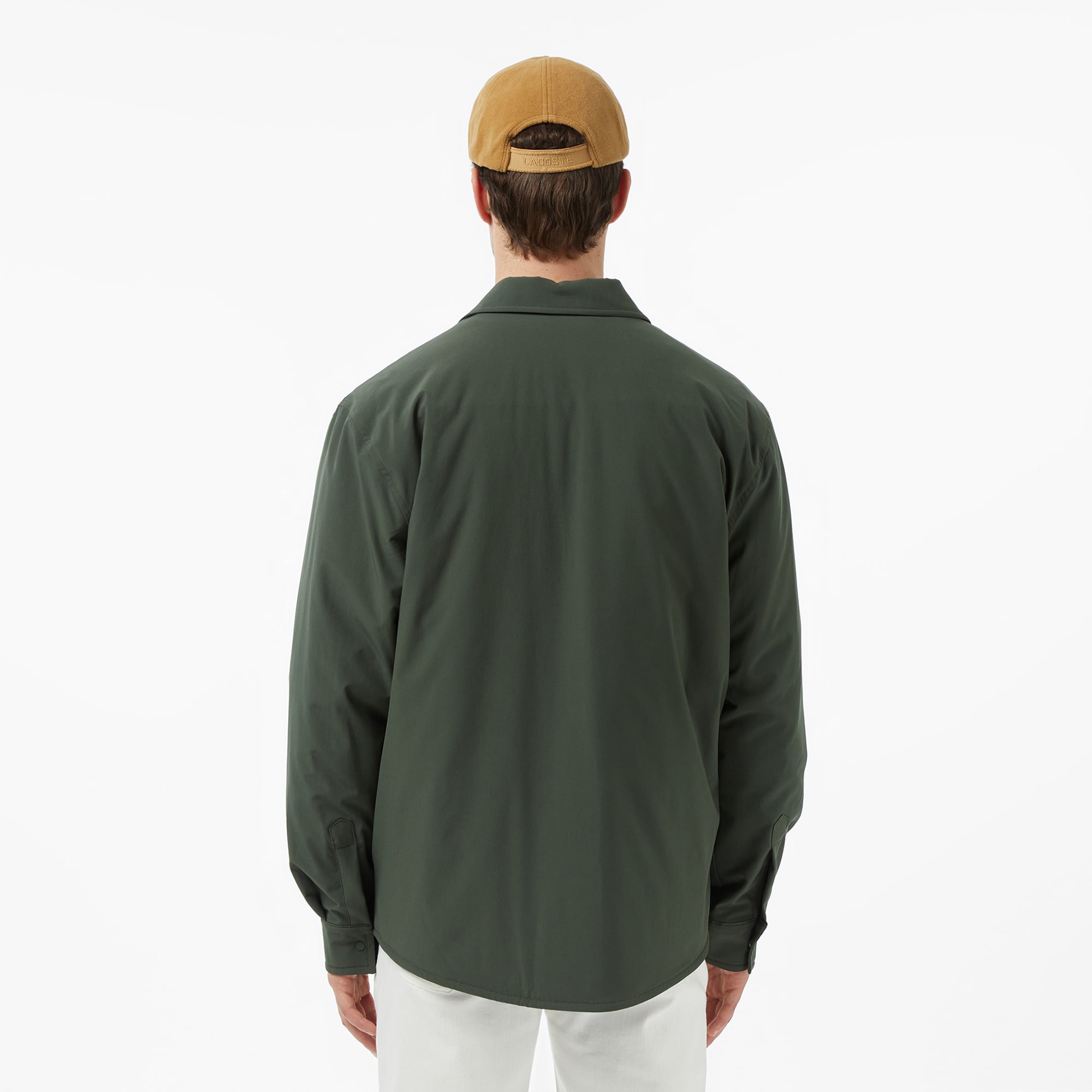 Lacoste Erkek Oversize Fit Haki Dış Gömlek görsel 8