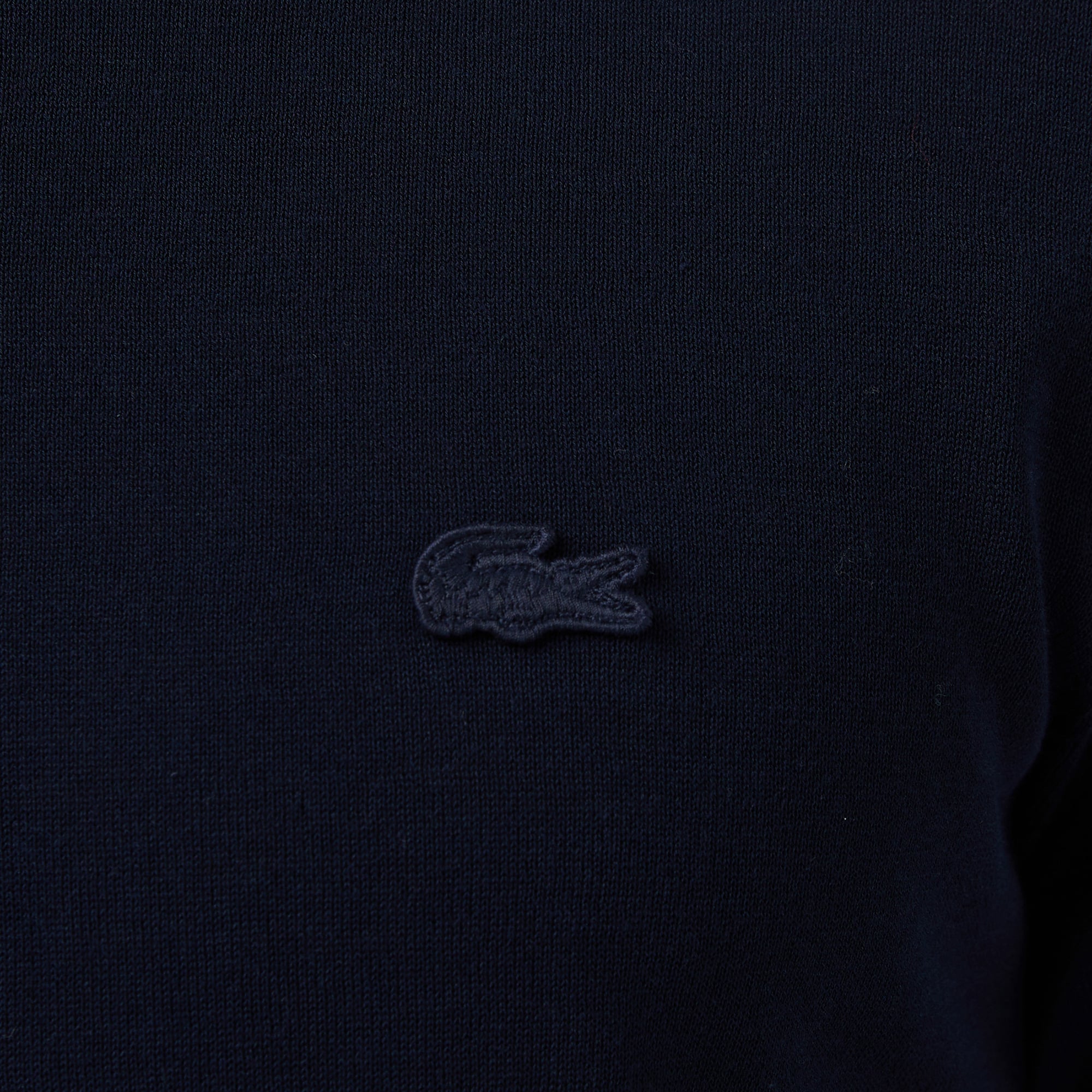 Lacoste Erkek Classic Fit Kısa Kollu Polo Yaka Lacivert Triko görsel 7