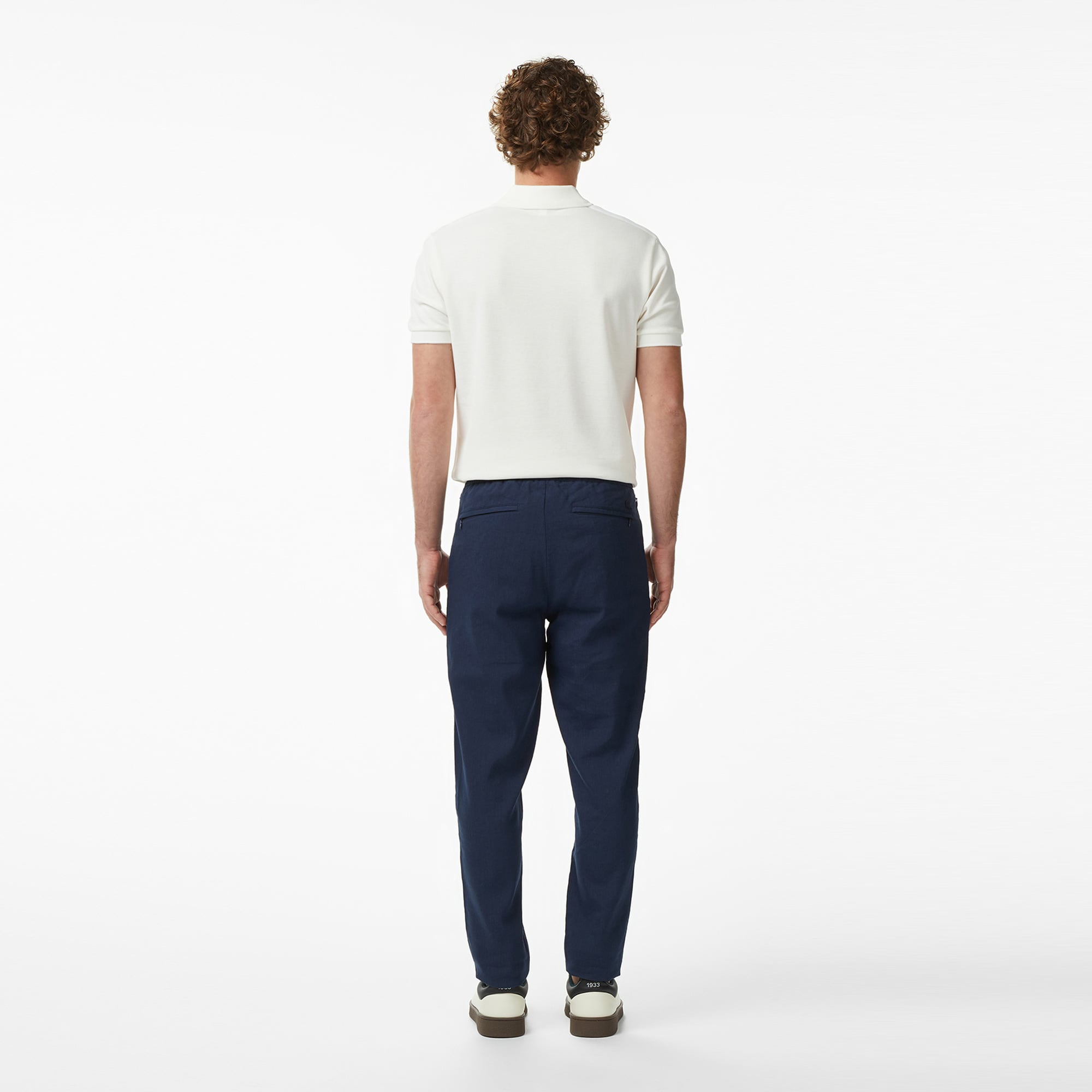Lacoste Erkek Tapered Fit Lacivert Chino Pantolon görsel 5