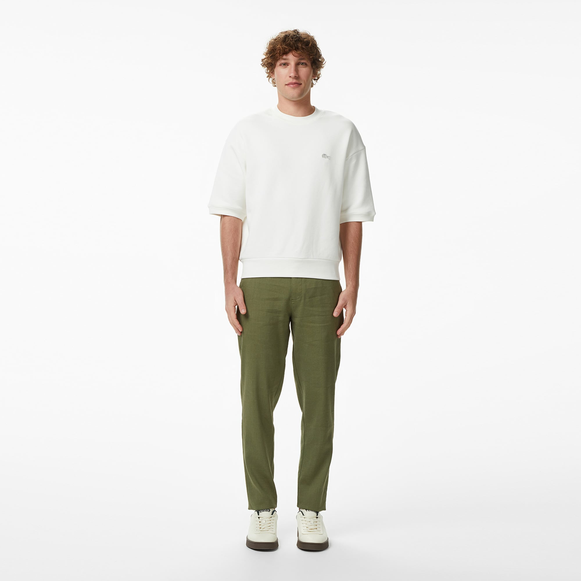 Lacoste Erkek Tapered Fit Haki Chino Pantolon