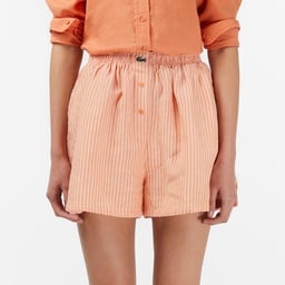 Kadın Oversize Fit Turuncu Şort Turuncu