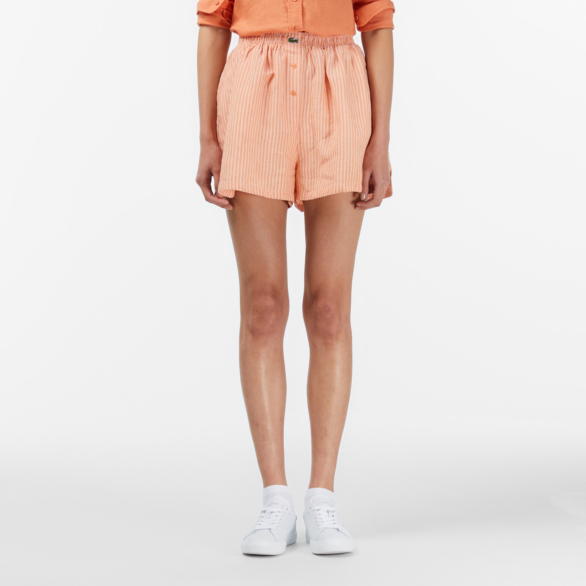 Kadın Oversize Fit Turuncu Şort