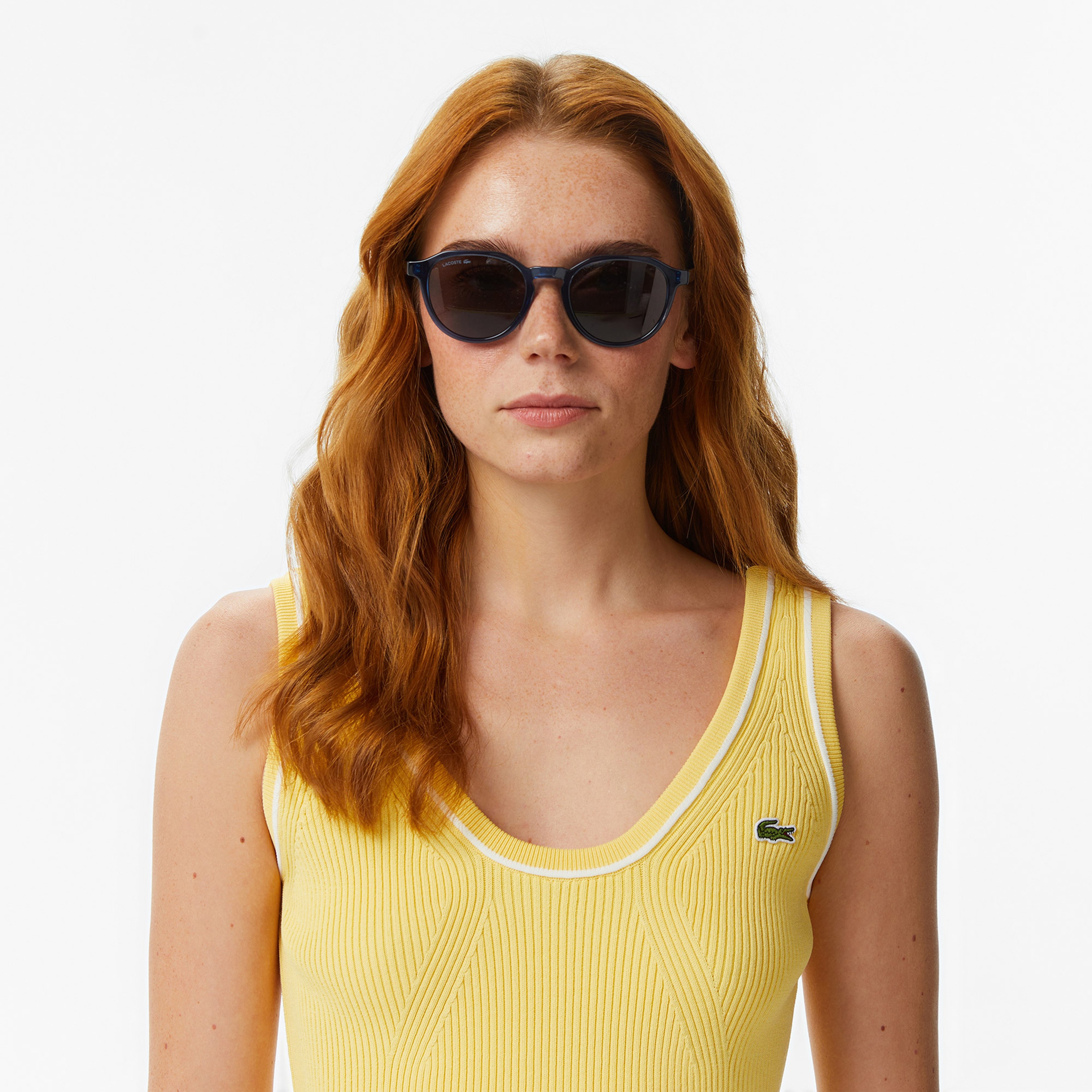 Kadın Slim Fit Sarı Bluz