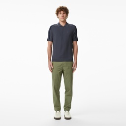 Erkek Classic Fit Kısa Kollu Polo Yaka Koyu Gri Triko Gri