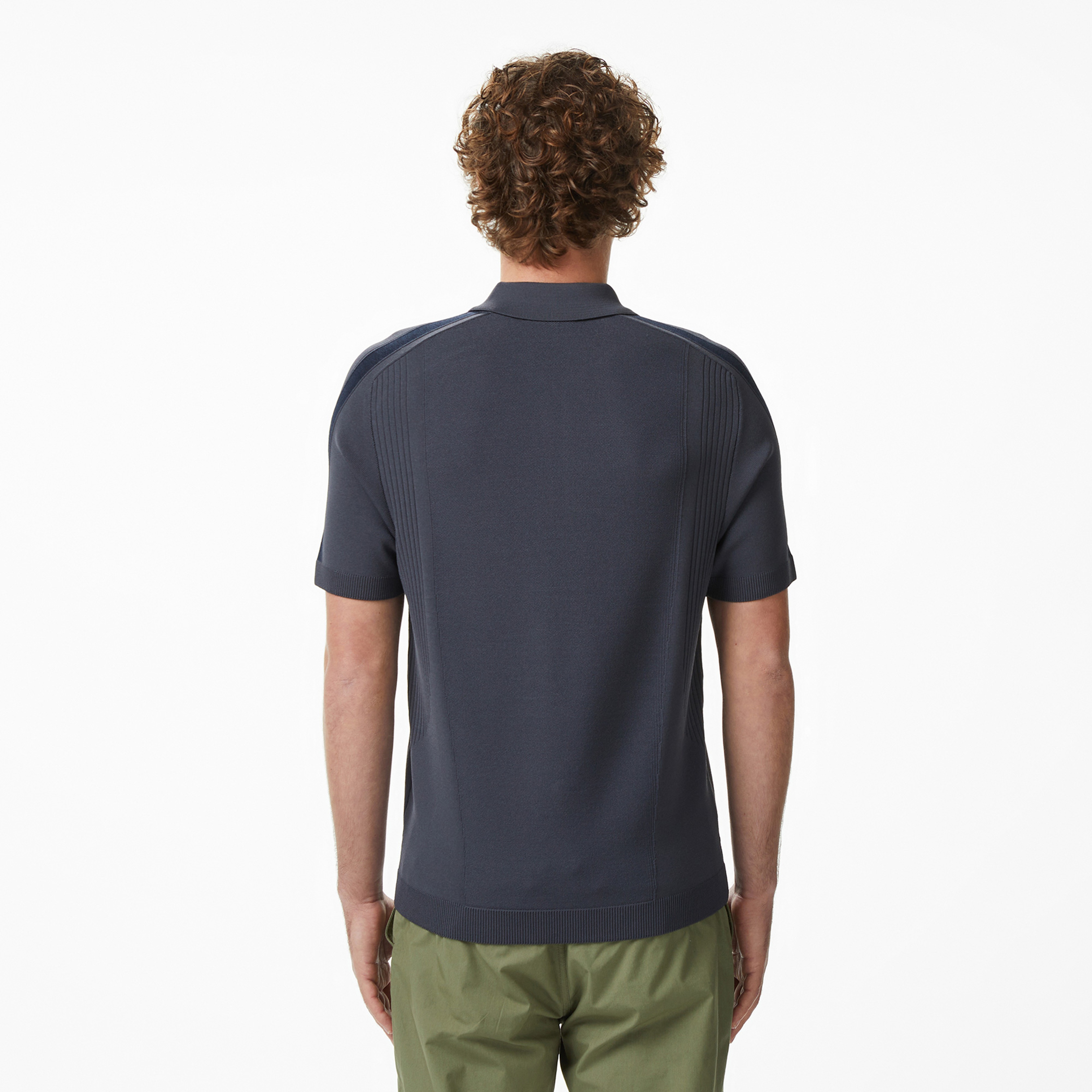 Erkek Classic Fit Kısa Kollu Polo Yaka Koyu Gri Triko Erkek Classic Fit Kısa Kollu Polo Yaka Koyu Gri Triko