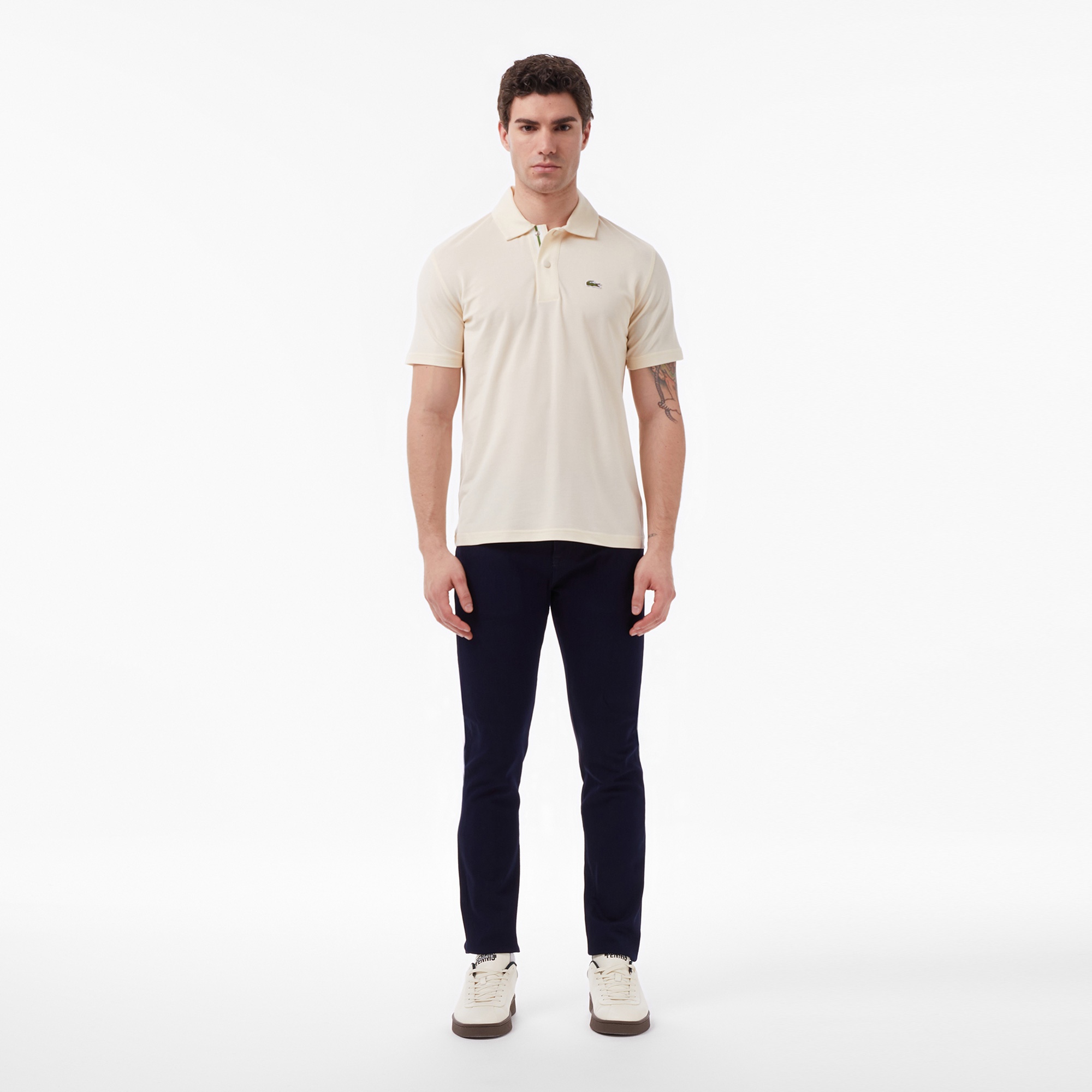 Erkek Regular Fit Bej Polo