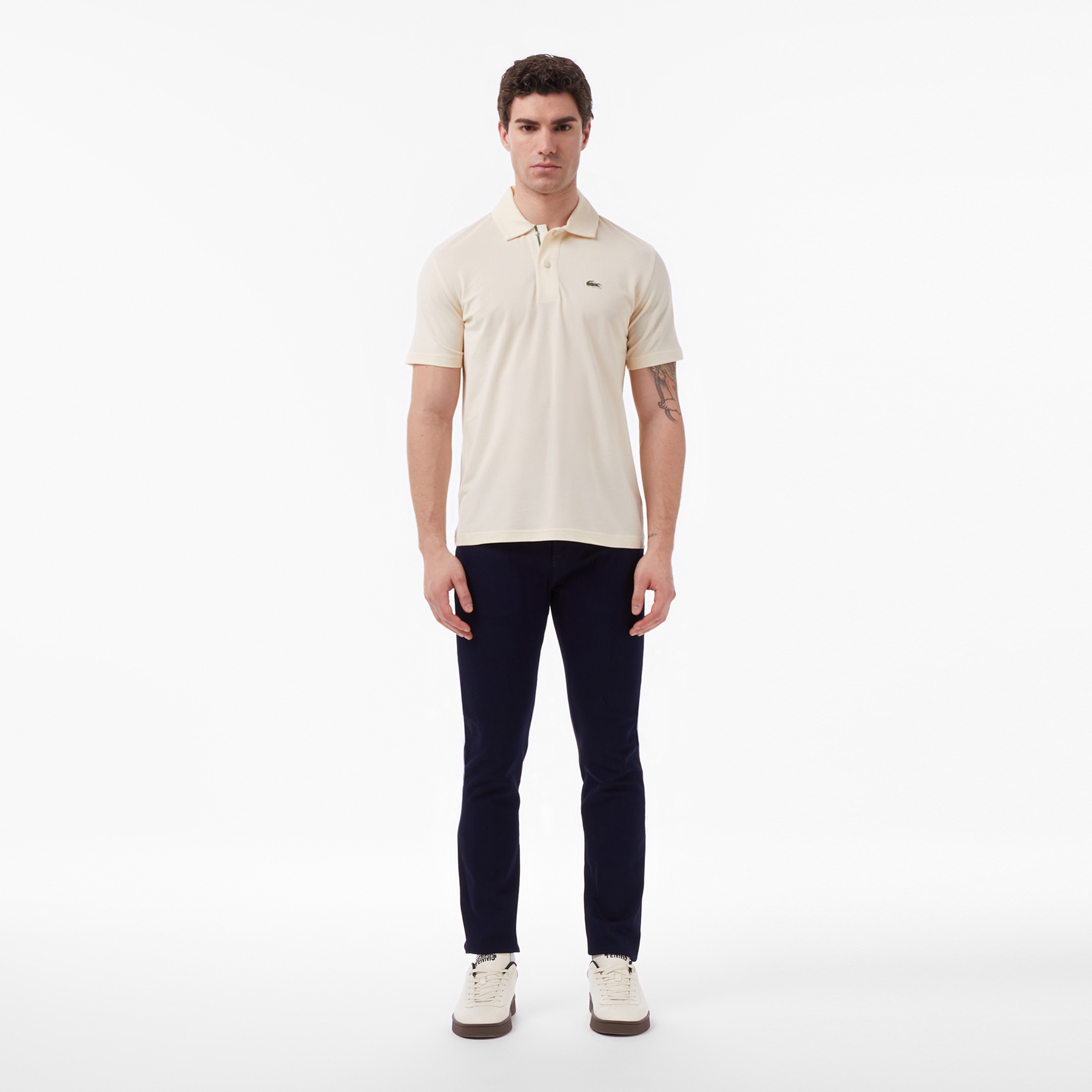 Erkek Regular Fit Bej Polo