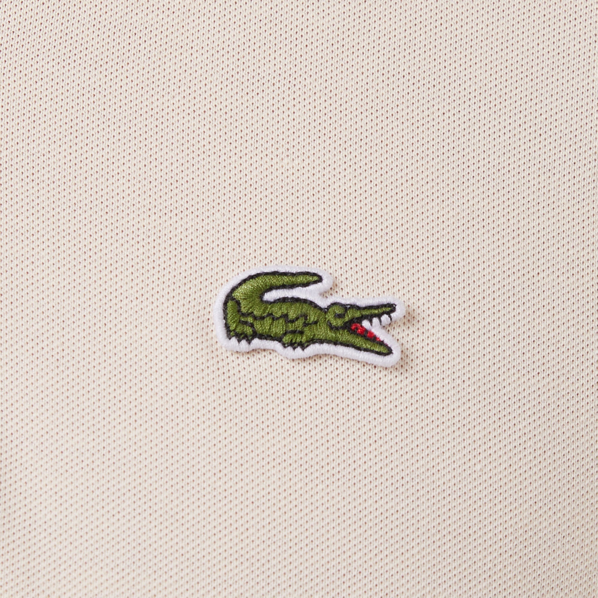 Lacoste Erkek Regular Fit Krem Polo görsel 7