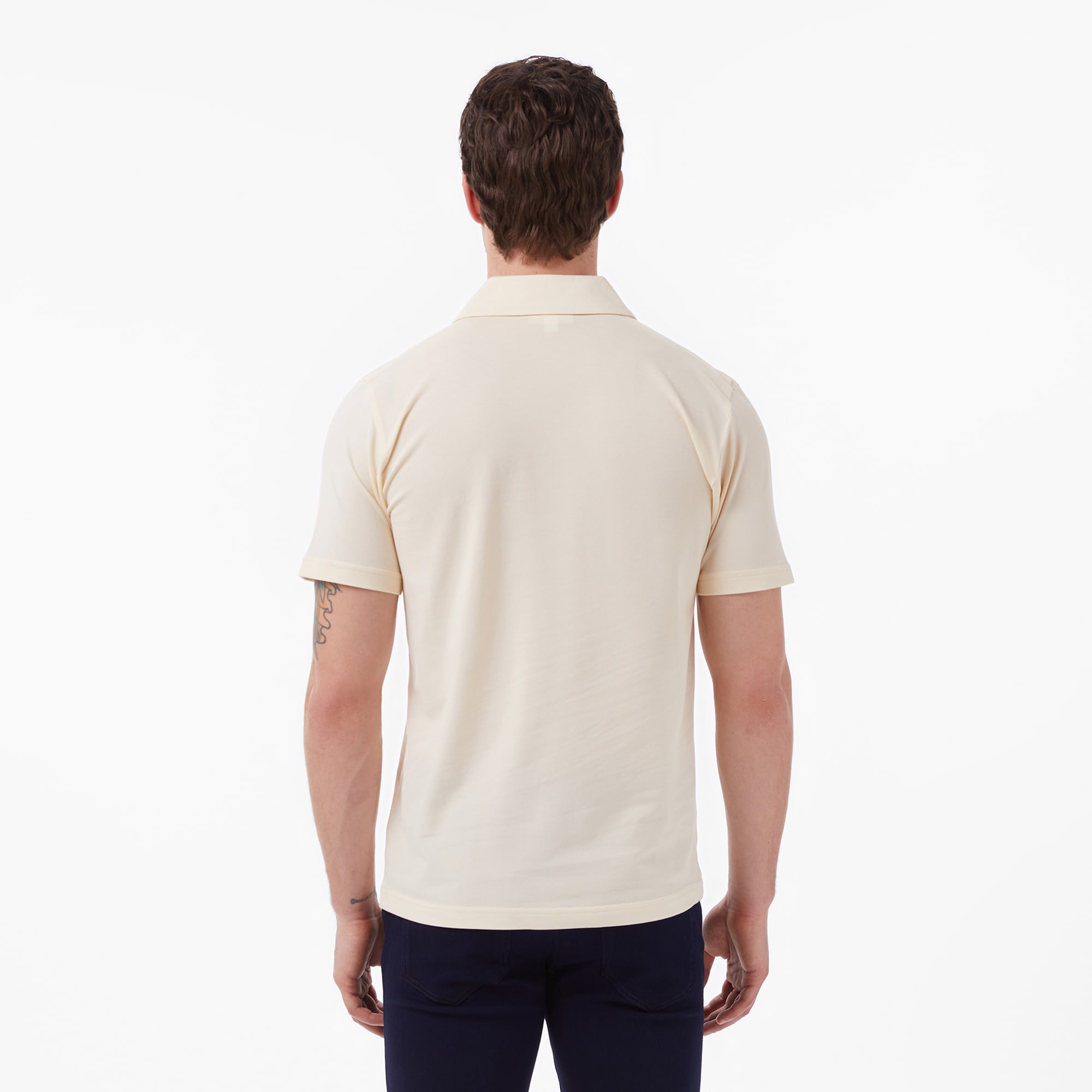Lacoste Erkek Regular Fit Krem Polo görsel 5