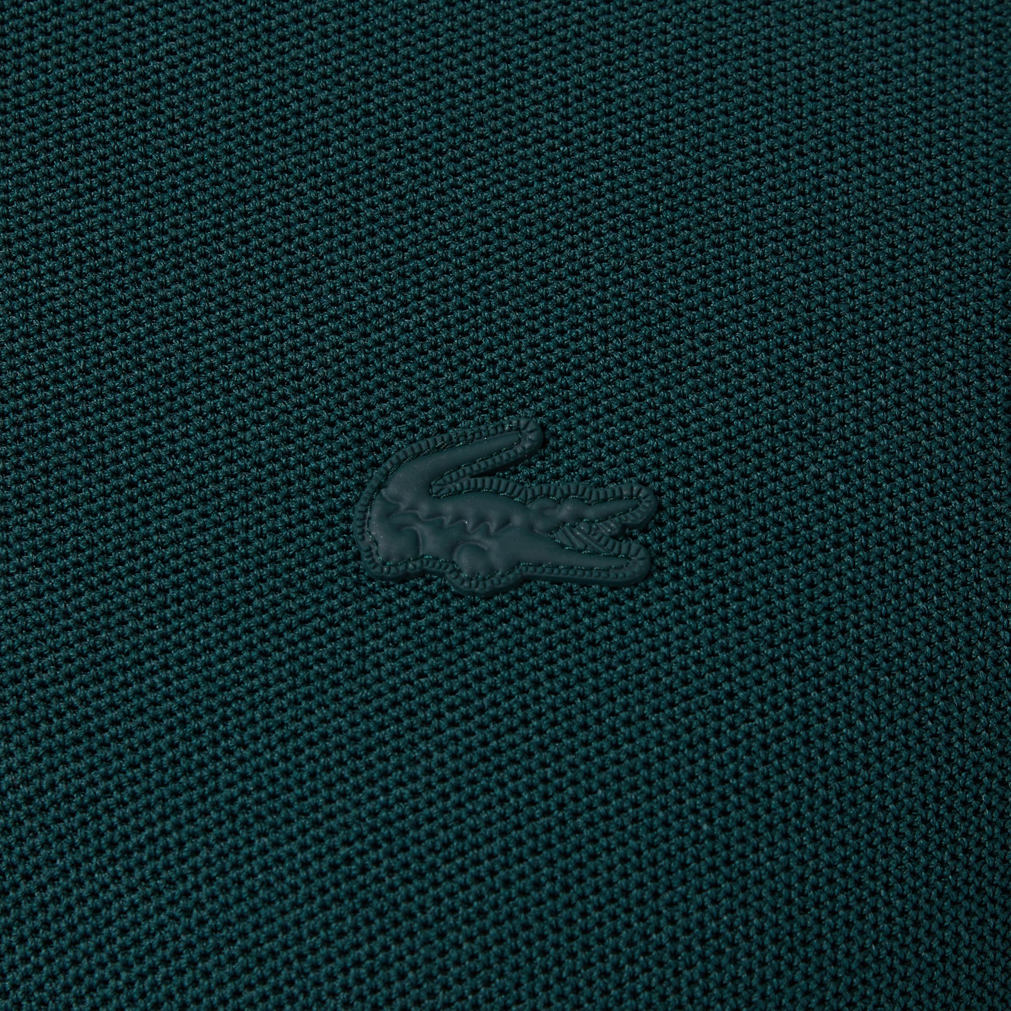 Lacoste Erkek Classic Fit Kısa Kollu Polo Yaka Koyu Yeşil Triko görsel 7