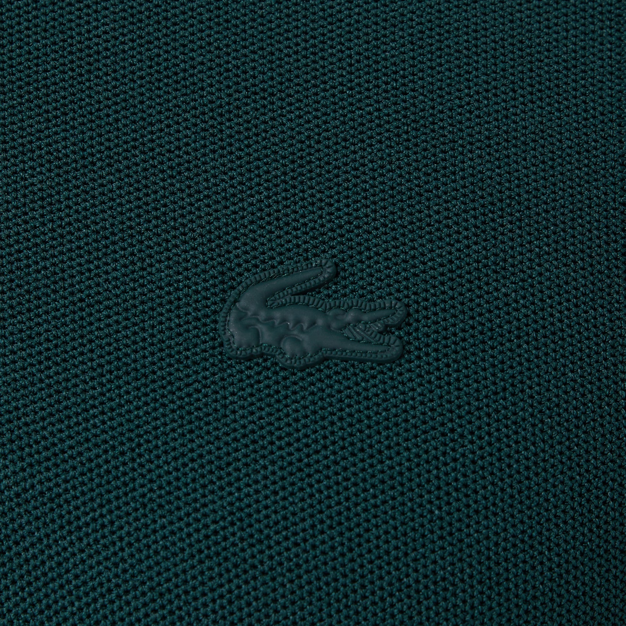 Erkek Classic Fit Kısa Kollu Polo Yaka Koyu Yeşil Triko