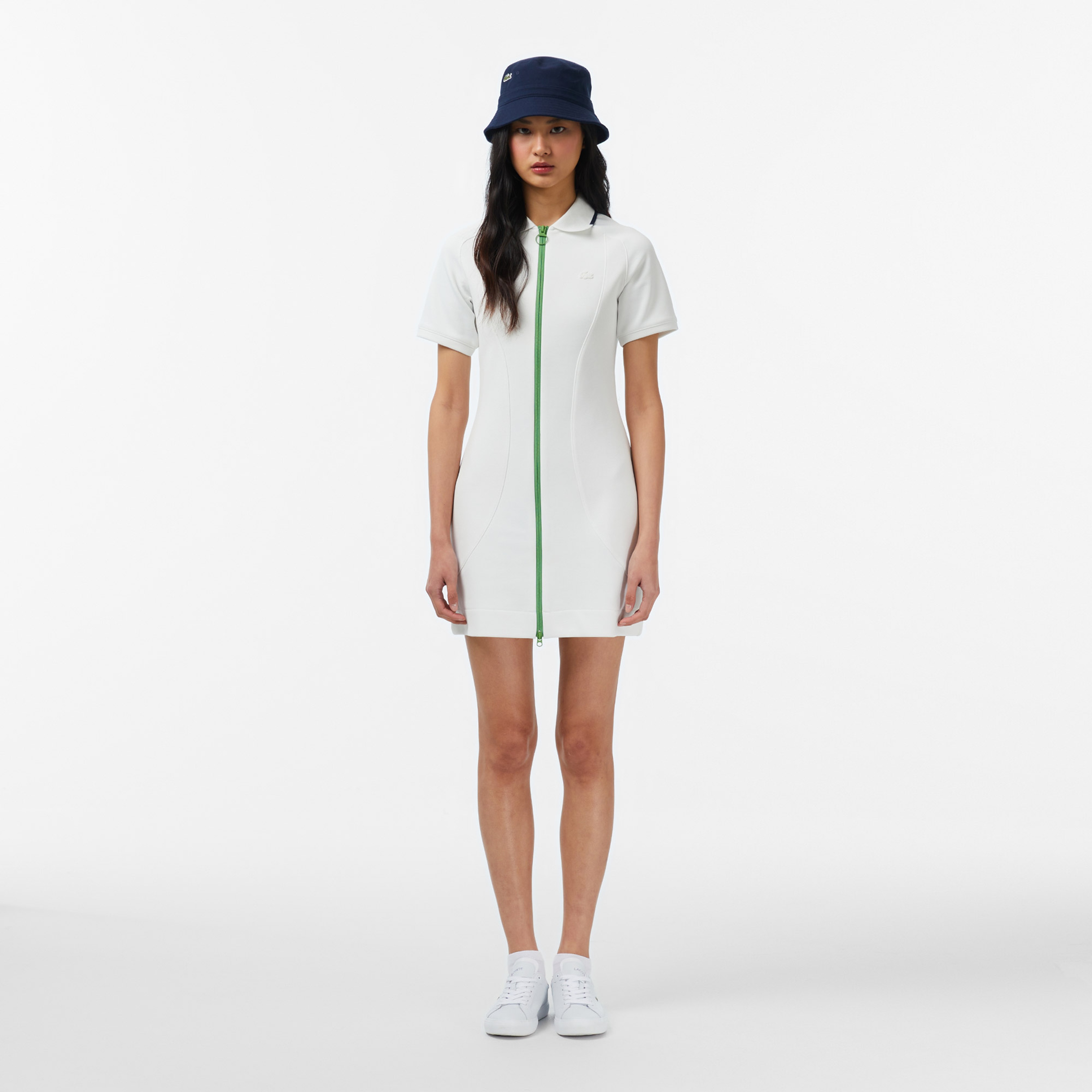 Kadın Classic Fit Kısa Kollu Krem Elbise