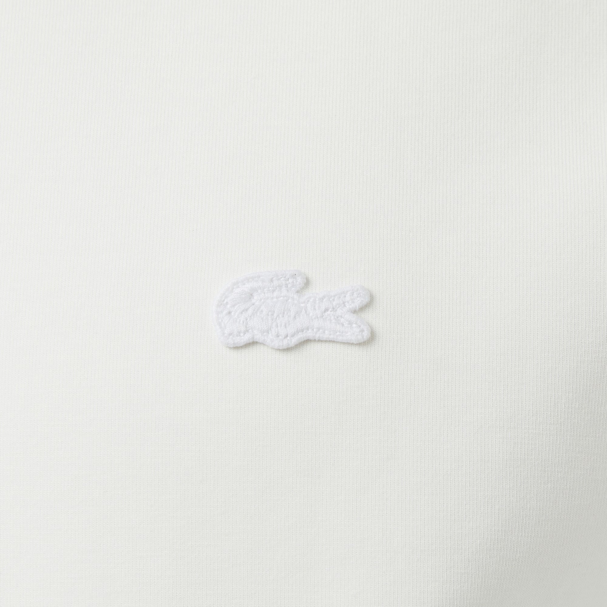 Lacoste Erkek Classic Fit Bisiklet Yaka Krem Sweatshirt görsel 7