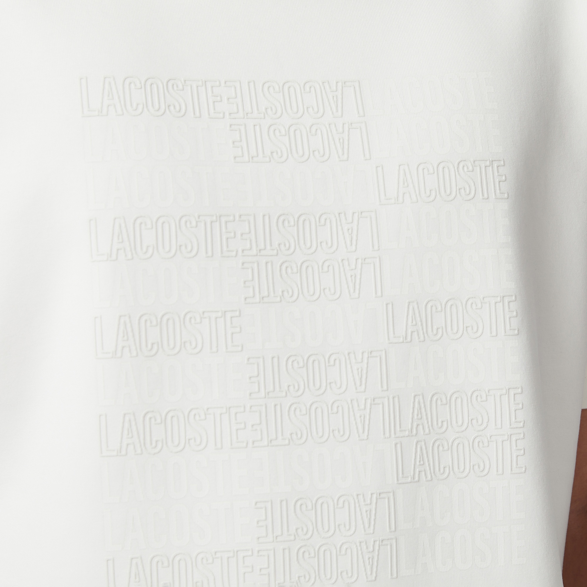 Erkek Relaxed Fit Bisiklet Yaka Baskılı Krem T-Shirt