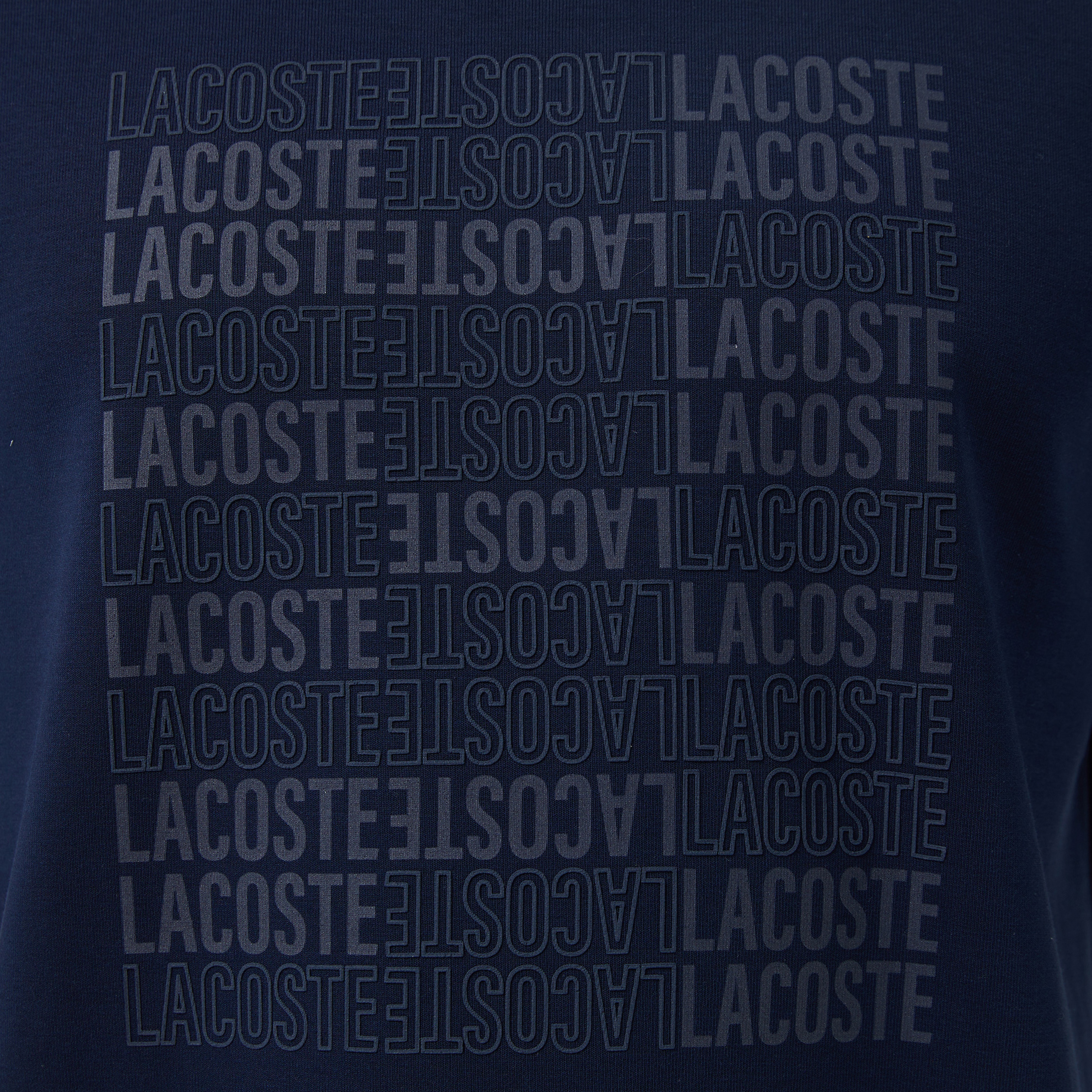 Erkek Relaxed Fit Bisiklet Yaka Baskılı Lacivert T-Shirt Erkek Relaxed Fit Bisiklet Yaka Baskılı Lacivert T-Shirt