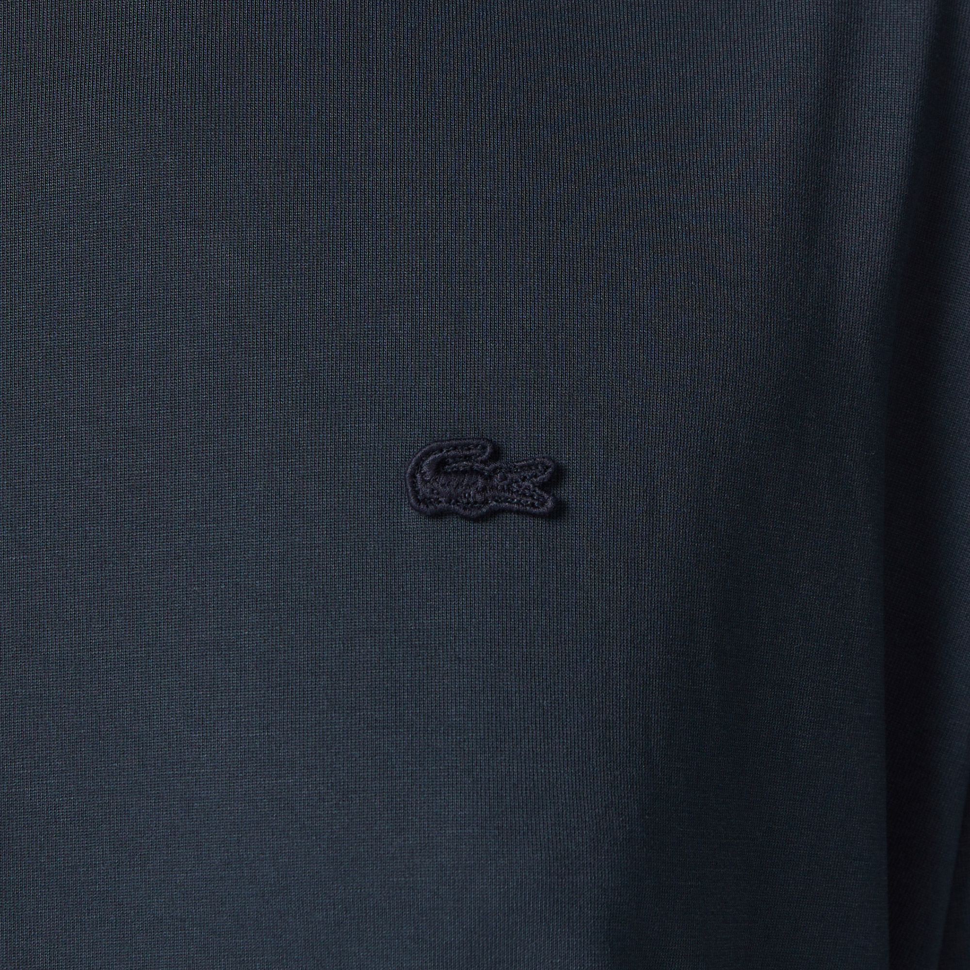 Lacoste Kadın Relaxed Fit Bisiklet Yaka Koyu Gri T-Shirt görsel 7