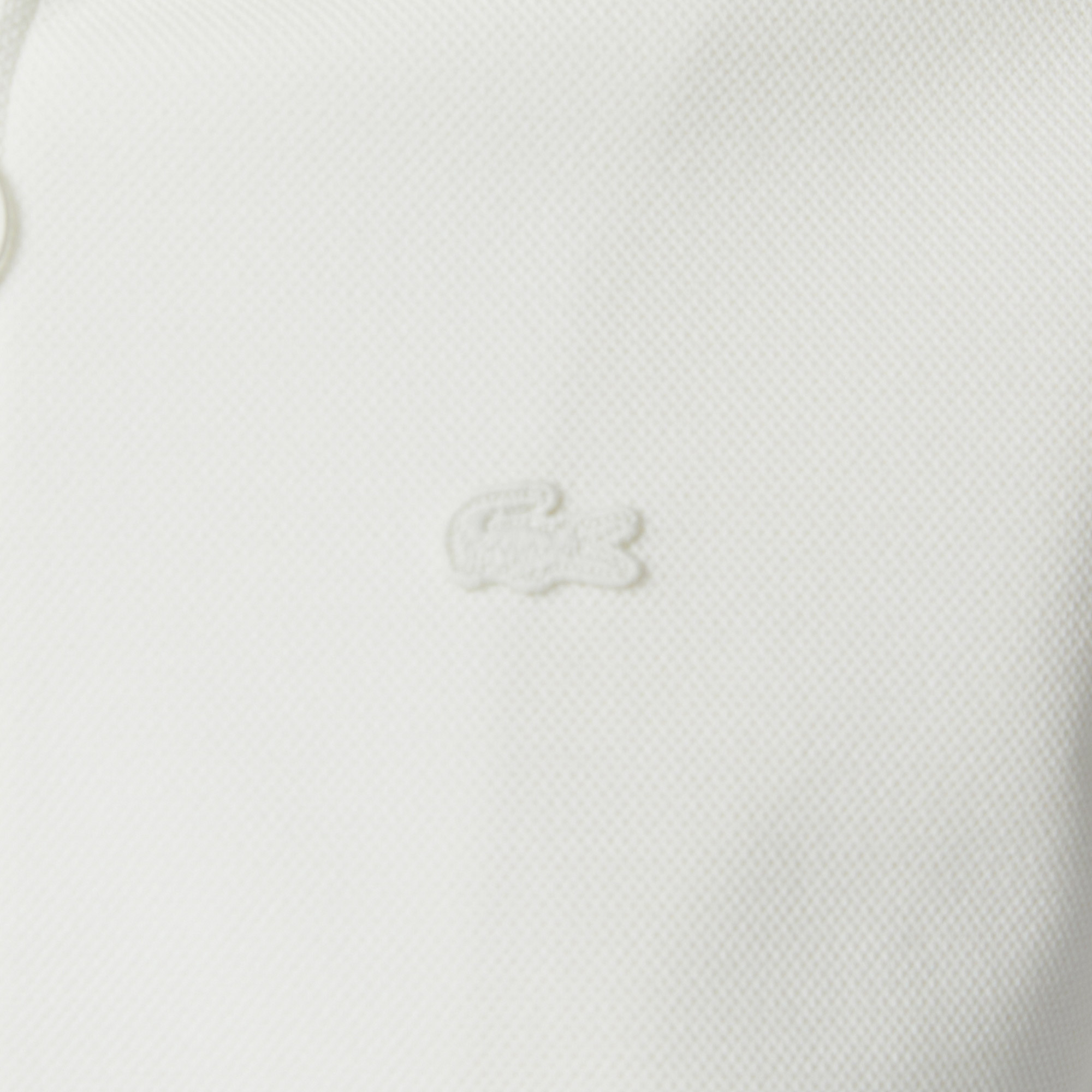 Lacoste Kadın Regular Fit Dik Yaka Krem Sweatshirt görsel 7