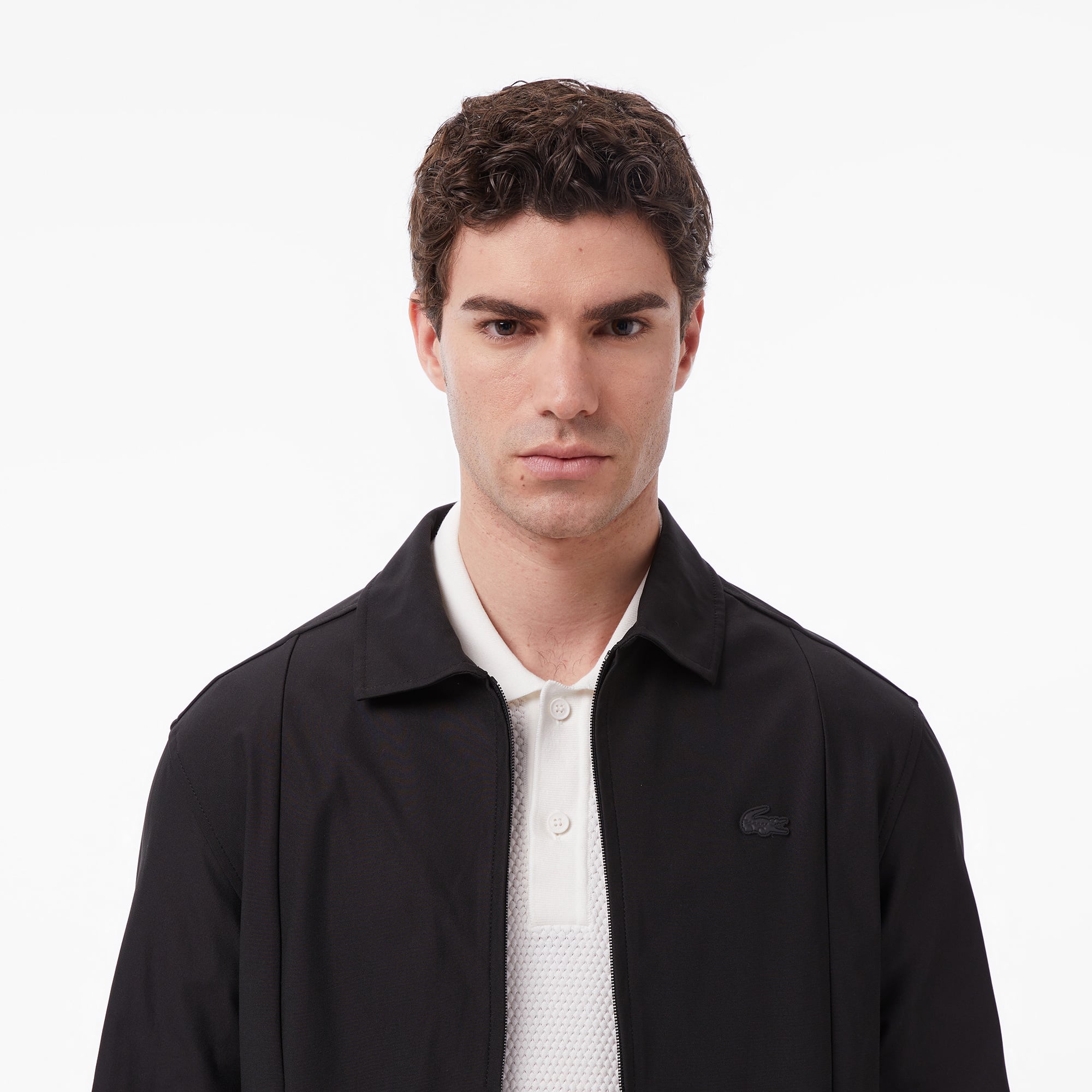Lacoste Erkek Regular Fit Siyah Ceket görsel 2