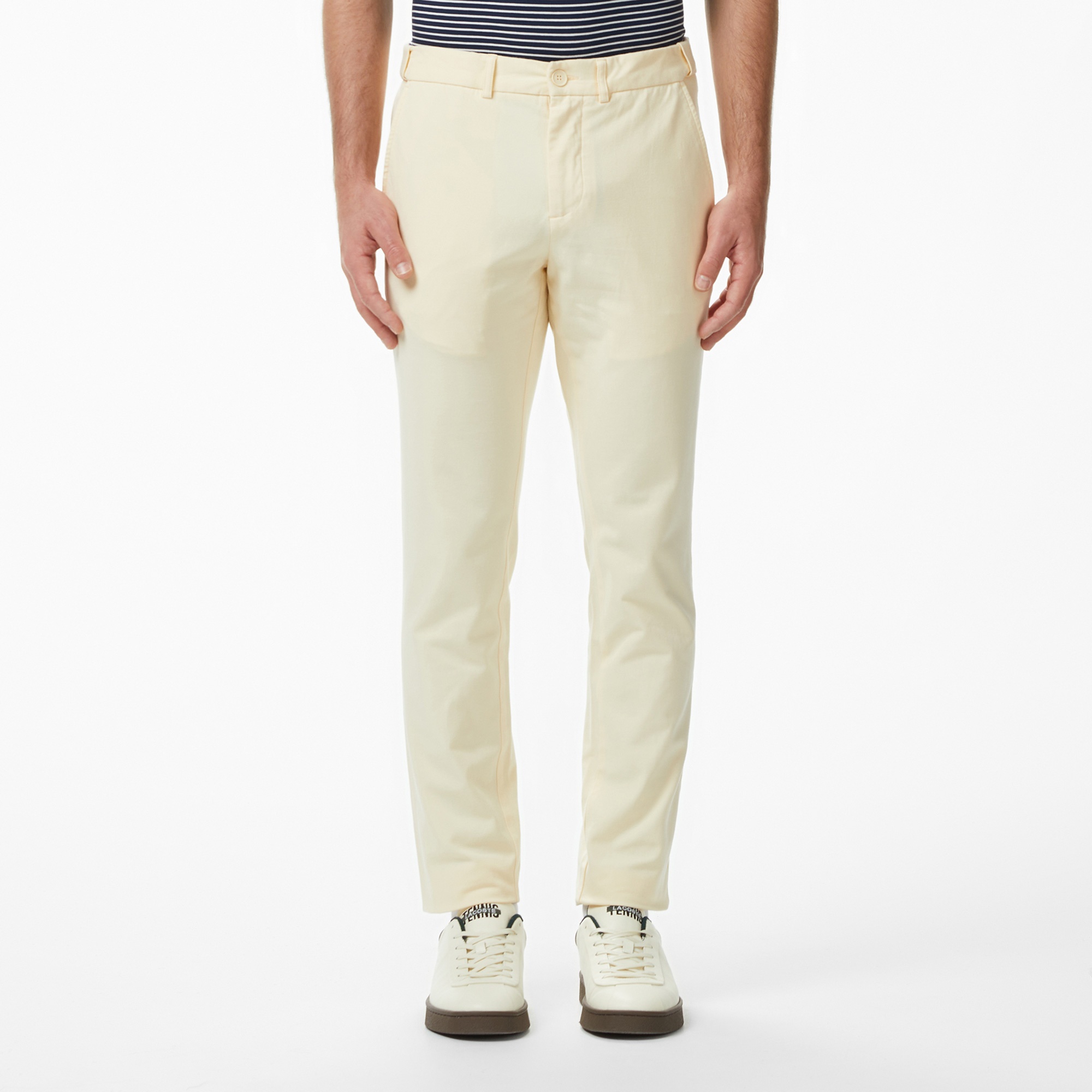 Erkek Slim Fit Bej Chino Pantolon