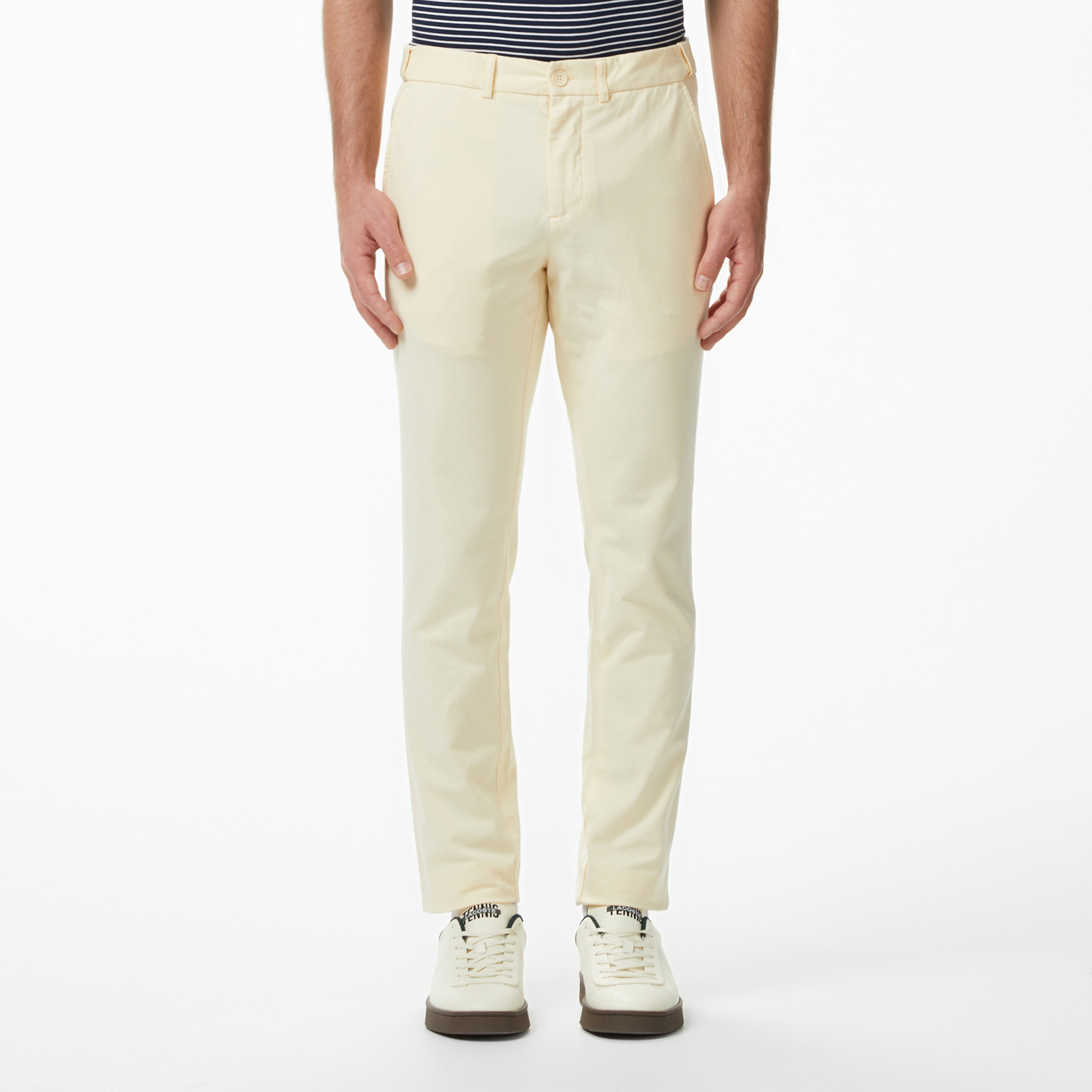 Erkek Slim Fit Bej Chino Pantolon