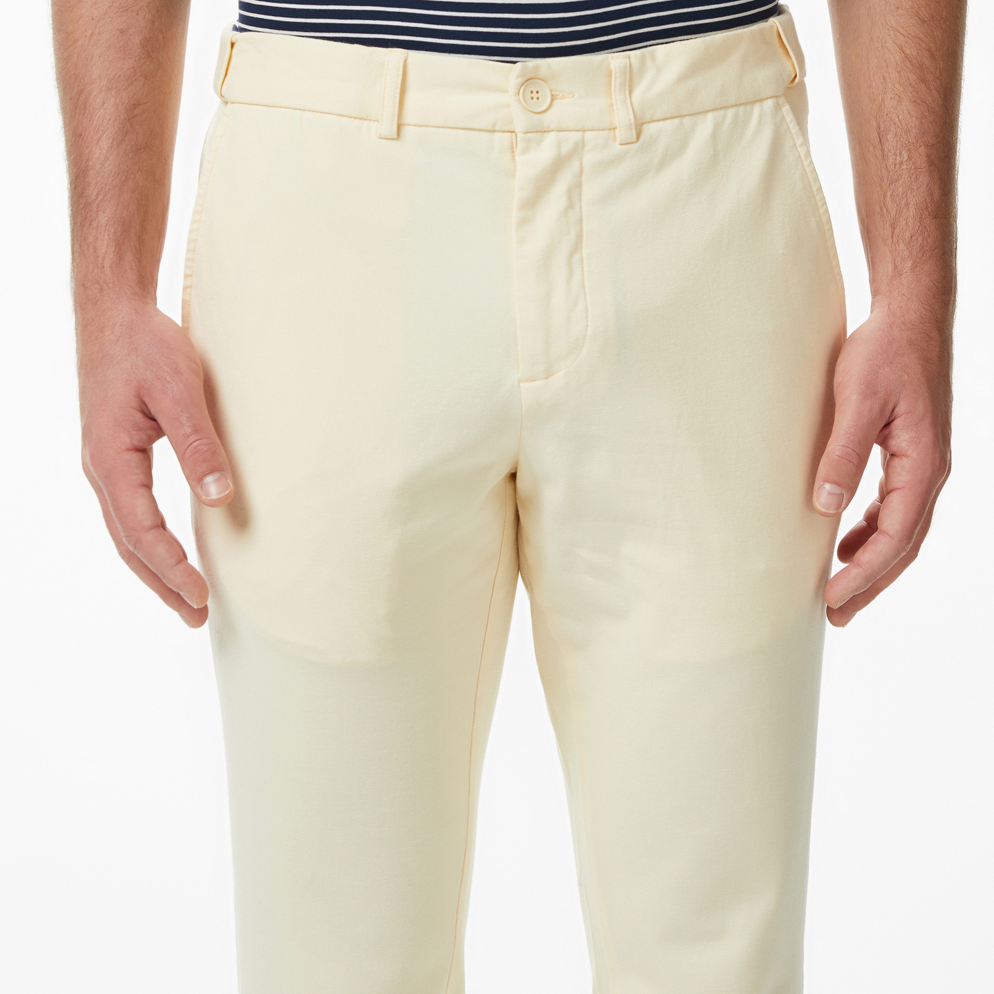 Erkek Slim Fit Bej Chino Pantolon