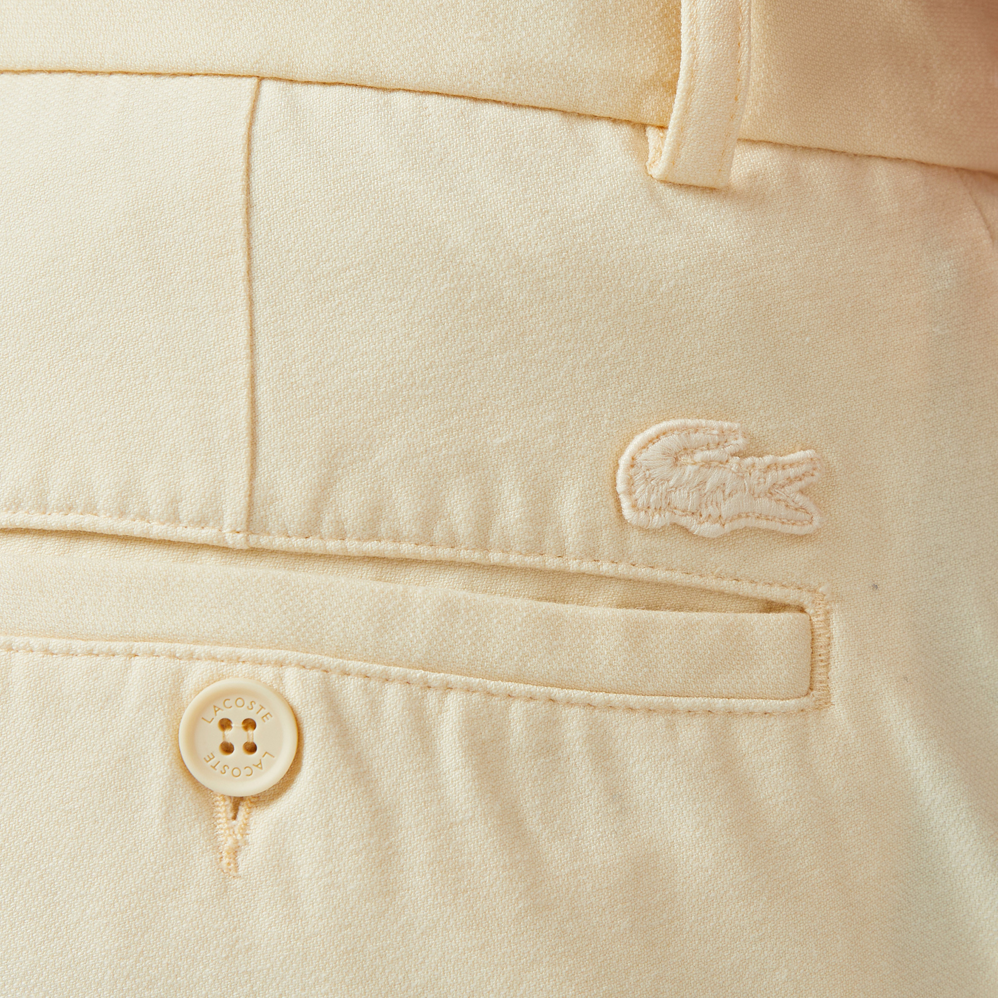 Lacoste Erkek Slim Fit Bej Chino Pantolon görsel 5