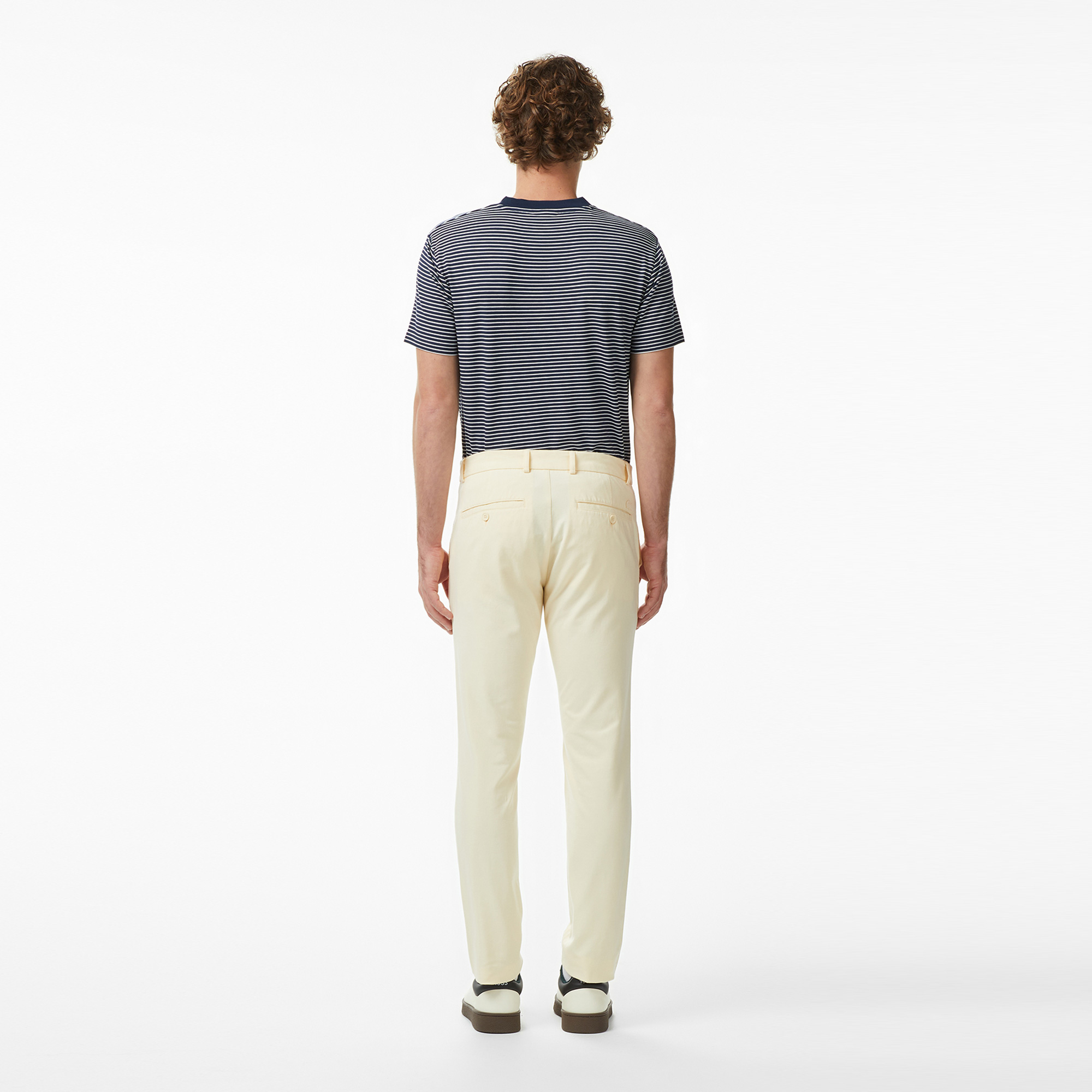 Lacoste Erkek Slim Fit Bej Chino Pantolon görsel 3