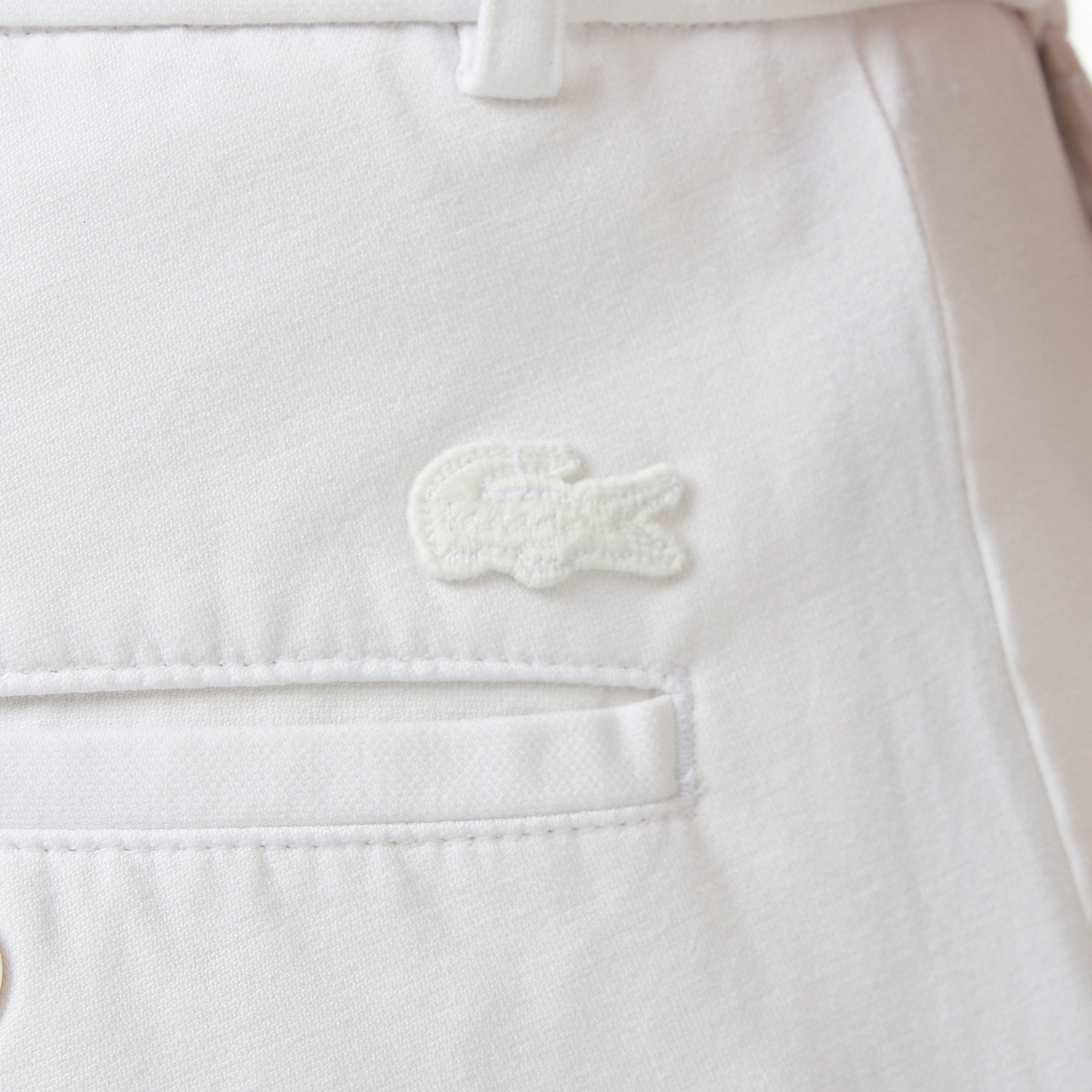 Erkek Slim Fit Beyaz Chino Pantolon