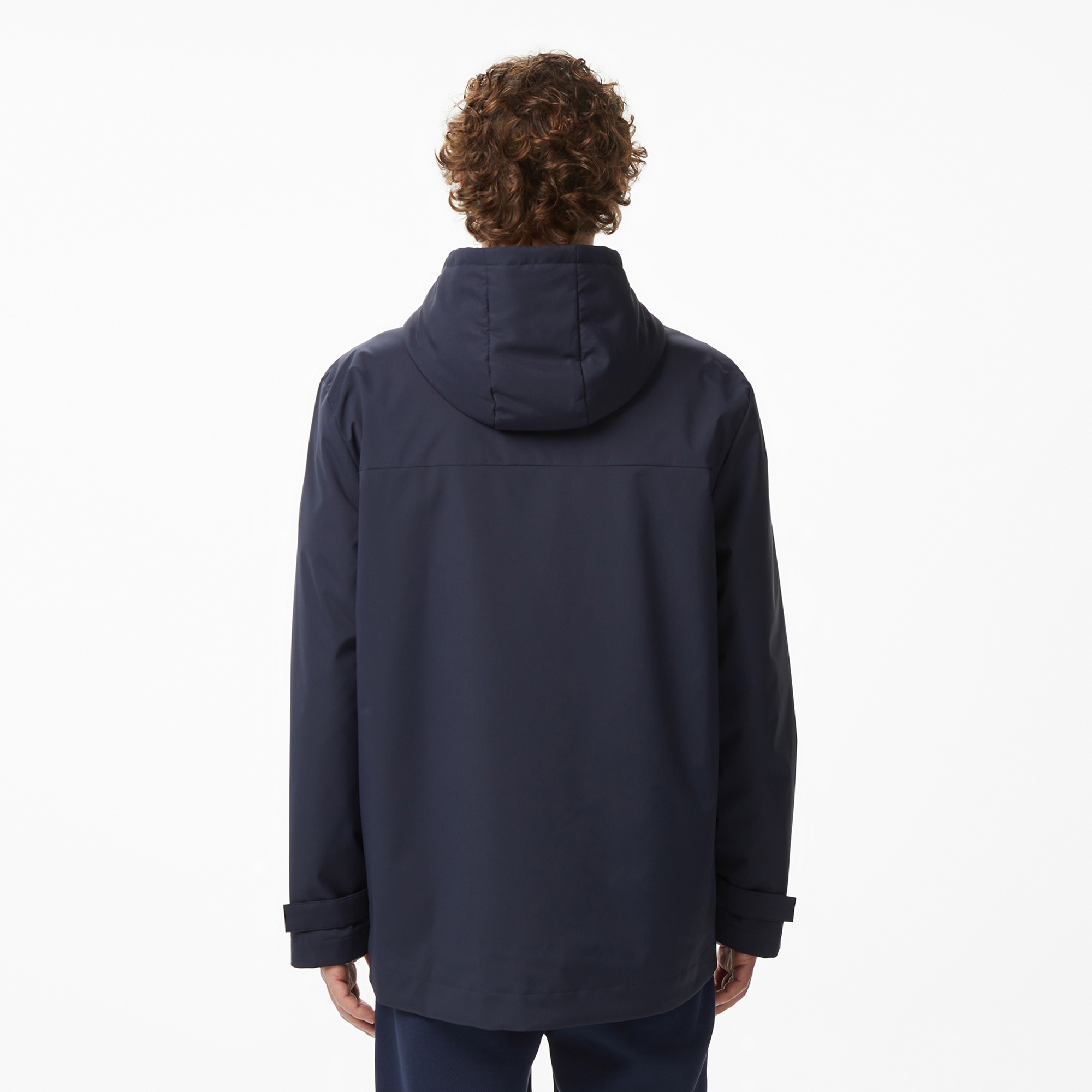 Erkek Relaxed Fit Kapüşonlu Lacivert Mont