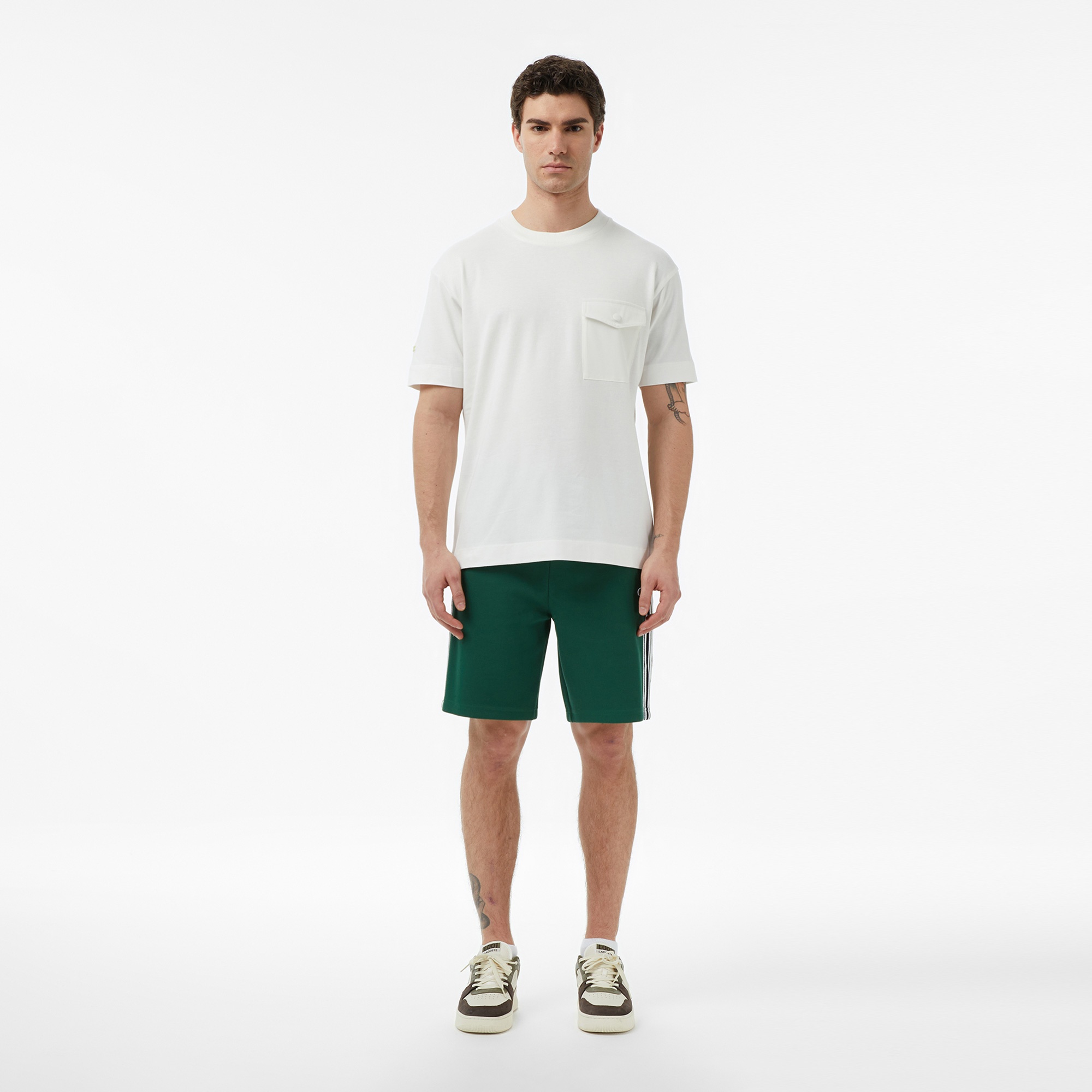 Erkek Regular Fit Koyu Yeşil Şort