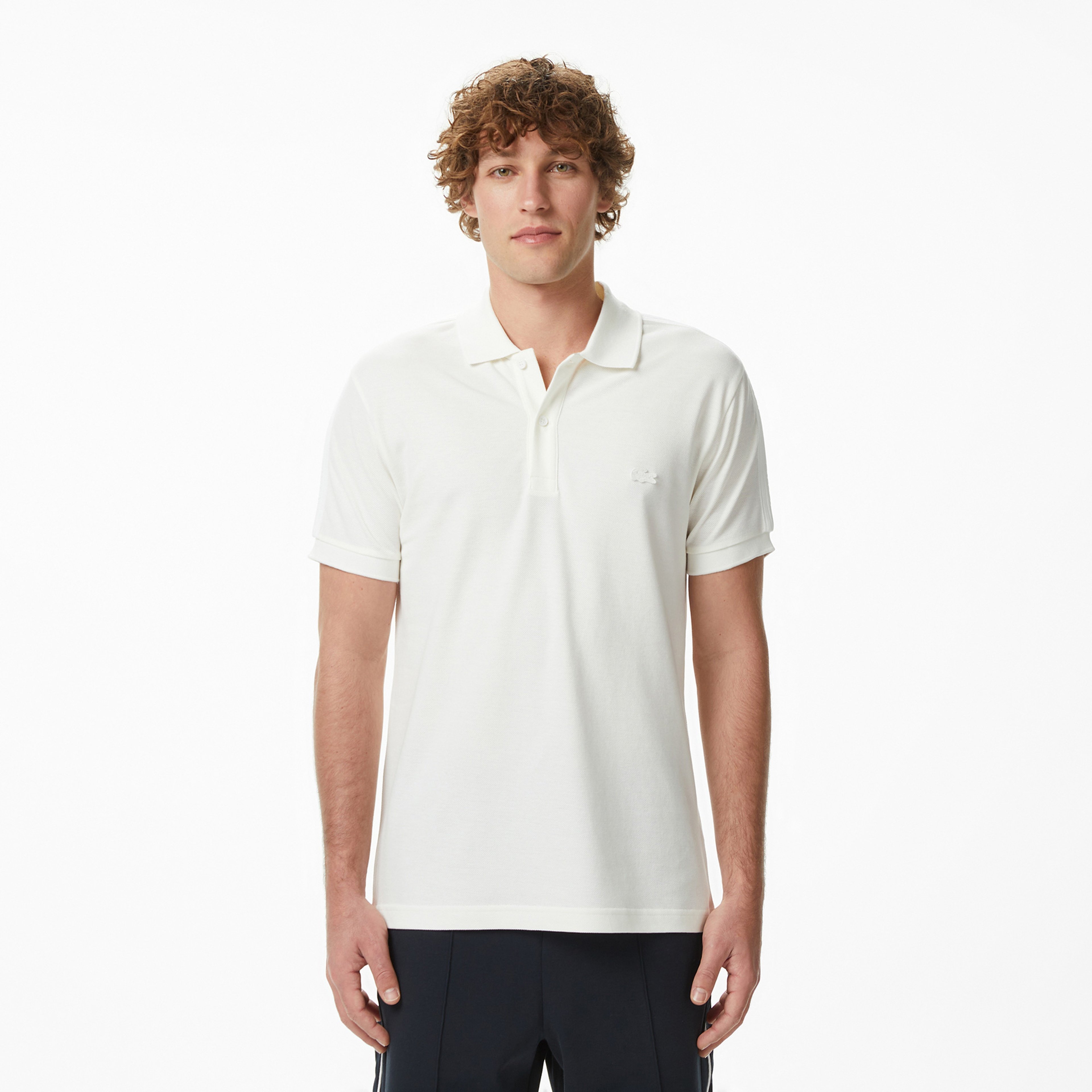 Erkek Regular Fit Krem Polo