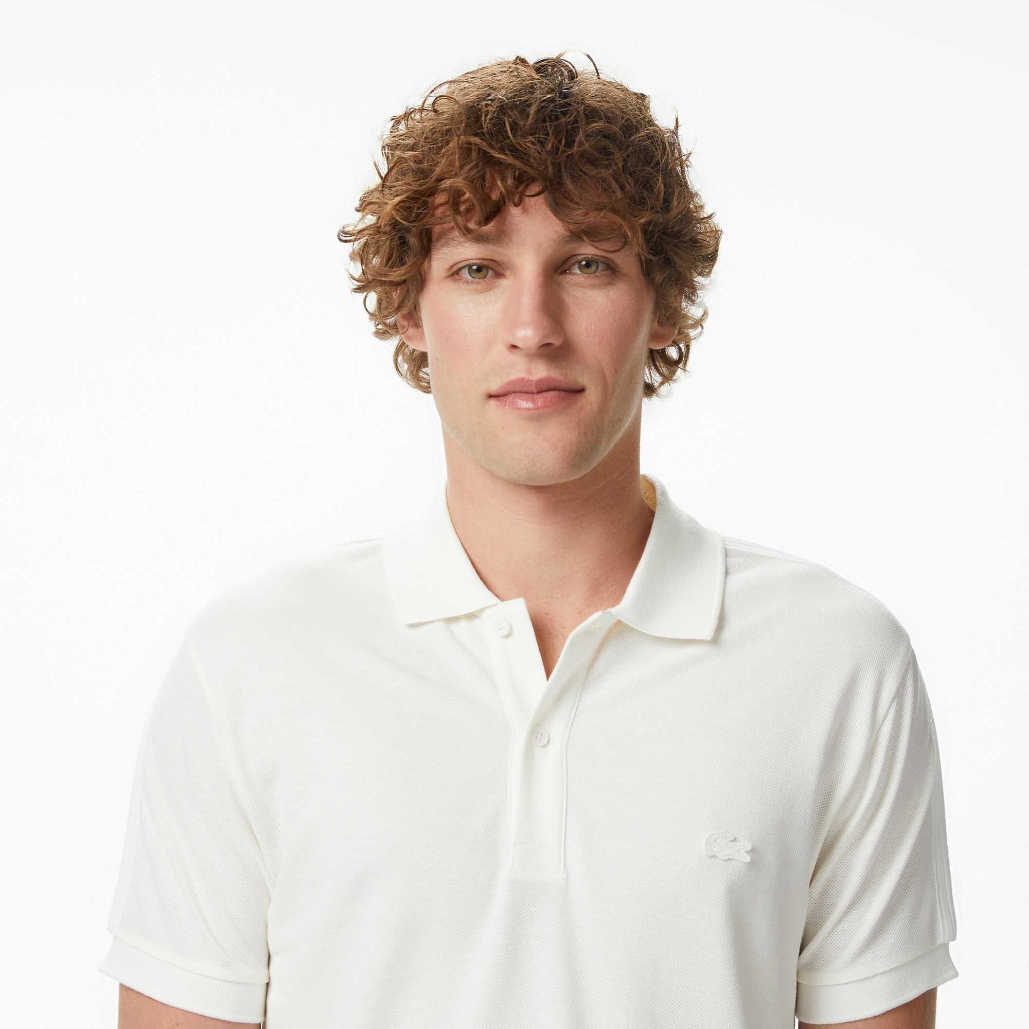 Lacoste Erkek Regular Fit Krem Polo görsel 2