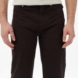 Erkek Straight Fit Koyu Kahverengi Jean Pantolon Kahverengi
