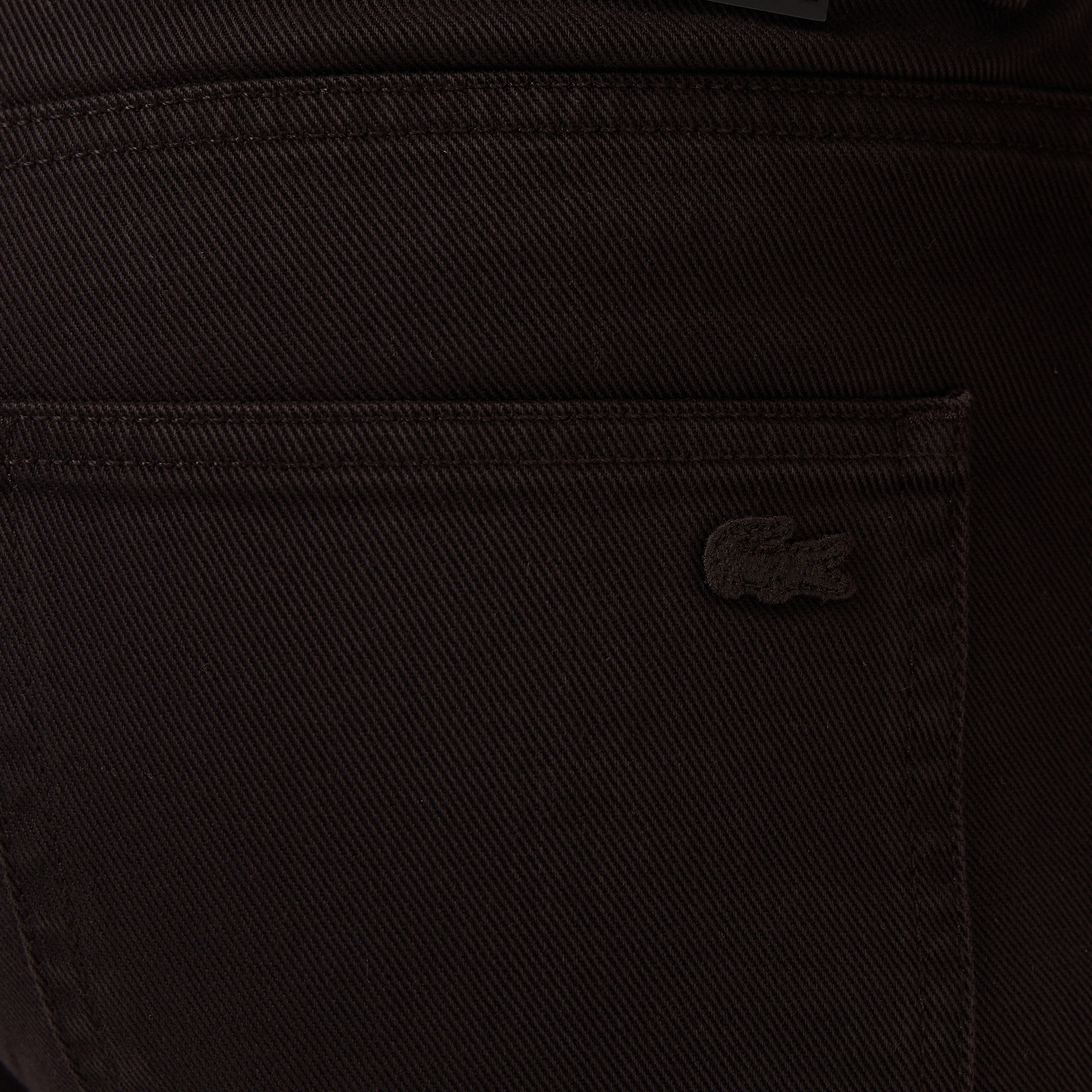 Erkek Straight Fit Koyu Kahverengi Jean Pantolon