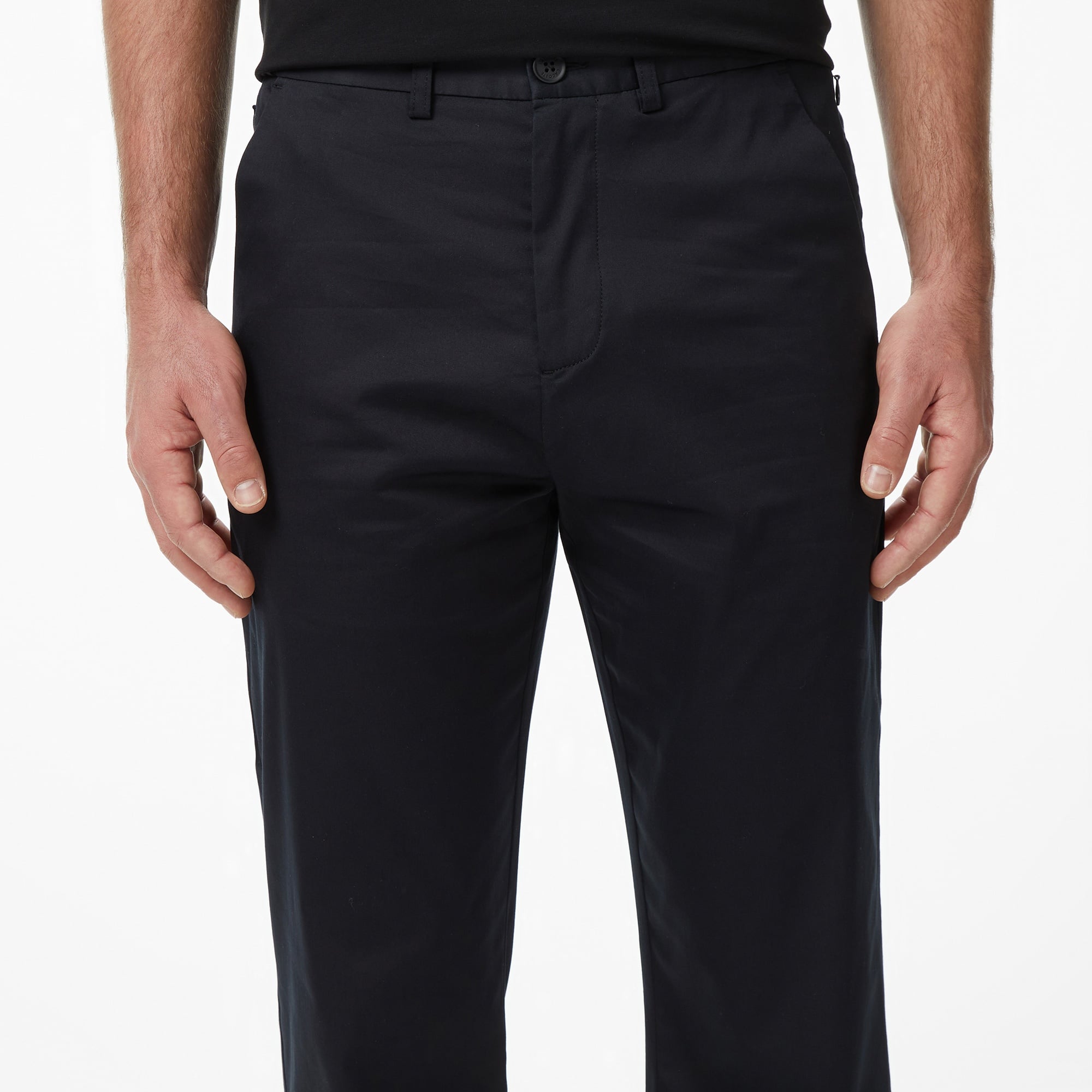 Erkek Regular Fit Siyah Chino Pantolon