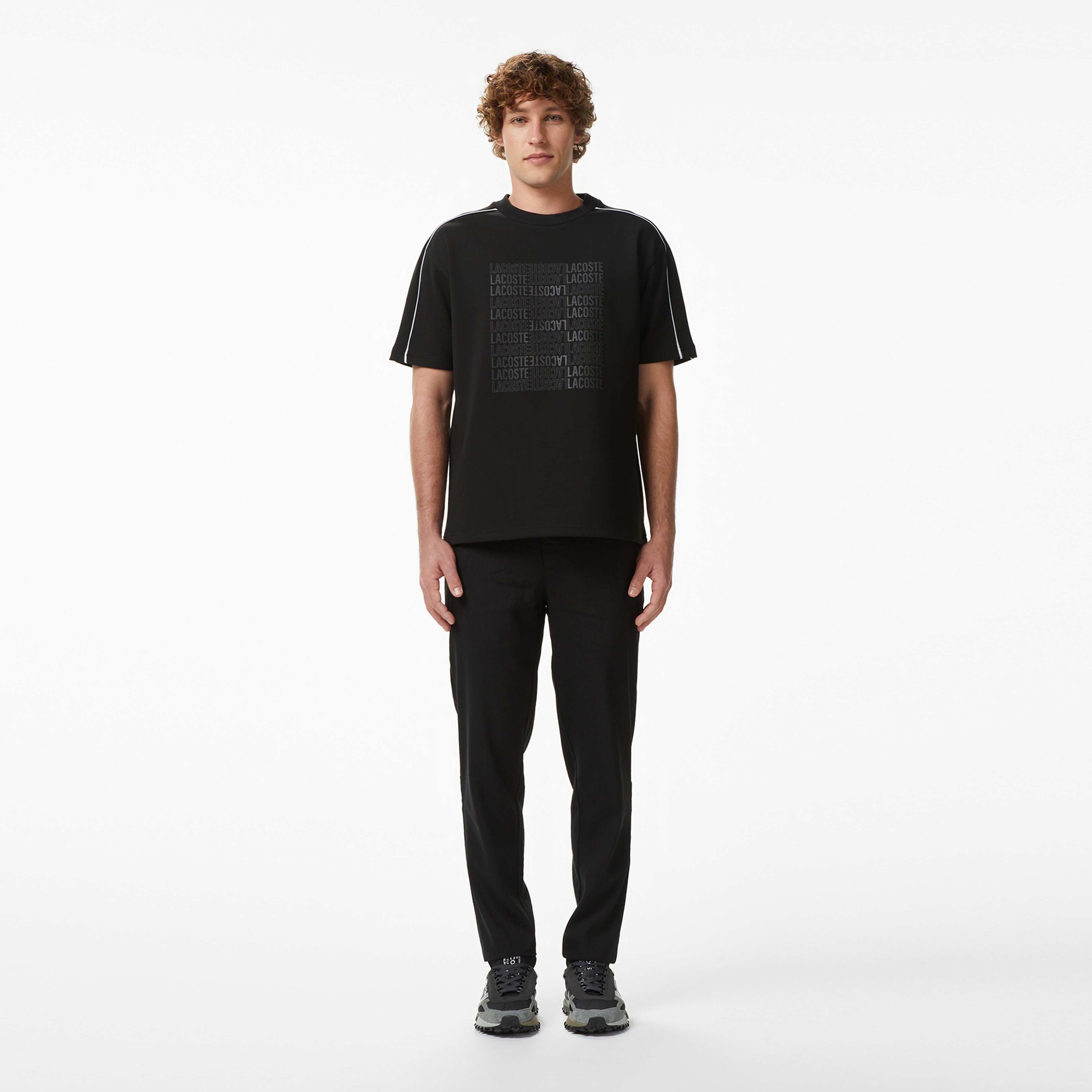 Erkek Tapered Fit Siyah Pantolon