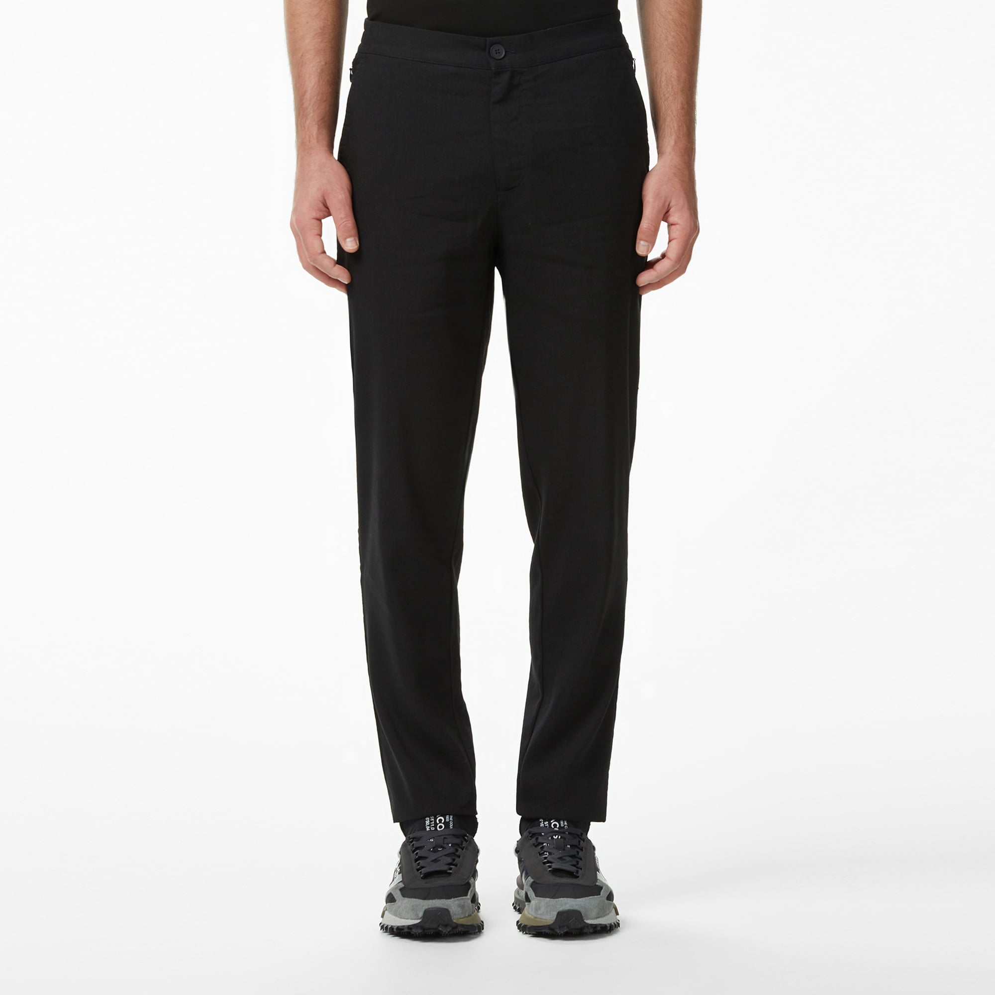 Erkek Tapered Fit Siyah Chino Pantolon HH0662.031 | Lacoste