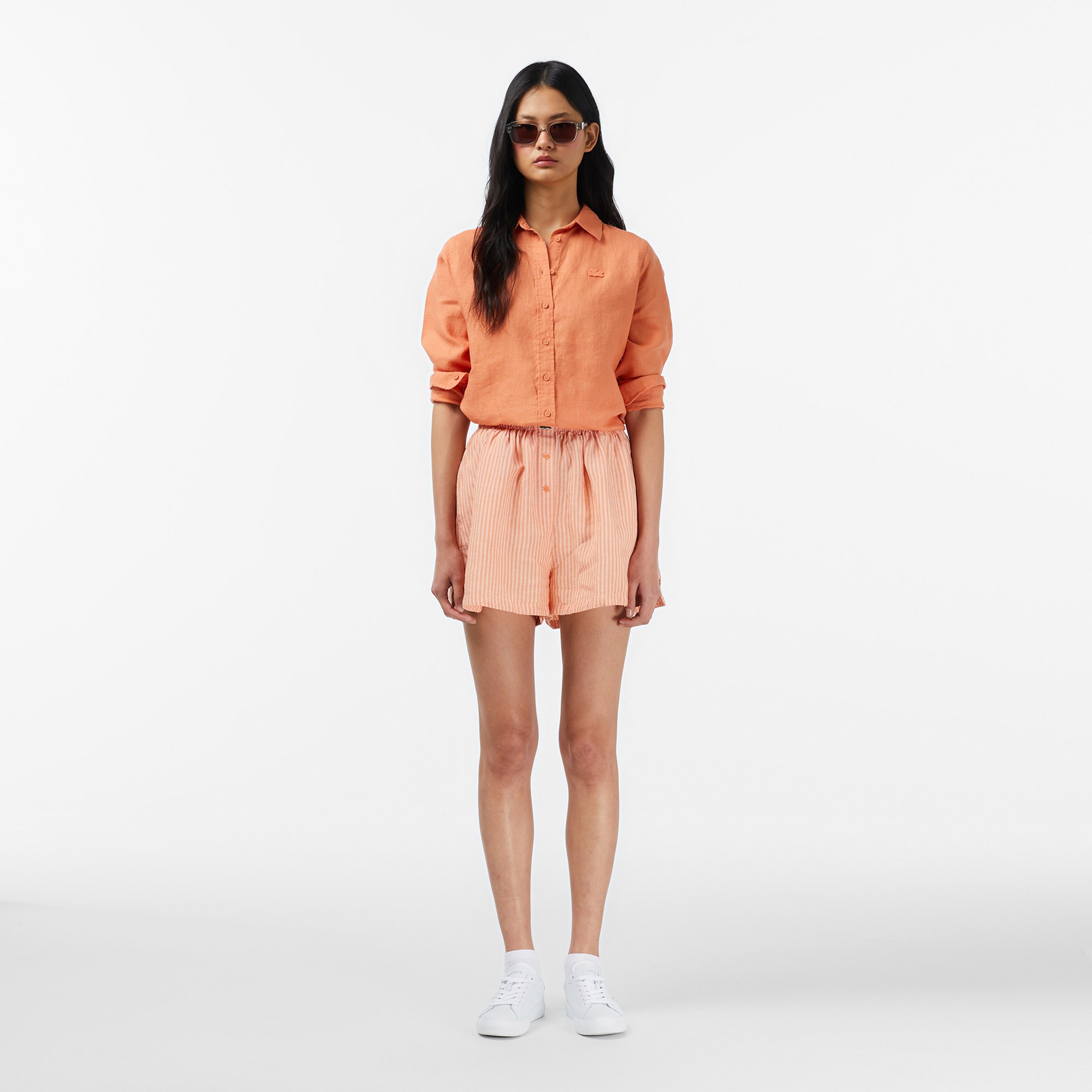 Kadın Relaxed Fit Turuncu Gömlek Kadın Relaxed Fit Turuncu Gömlek